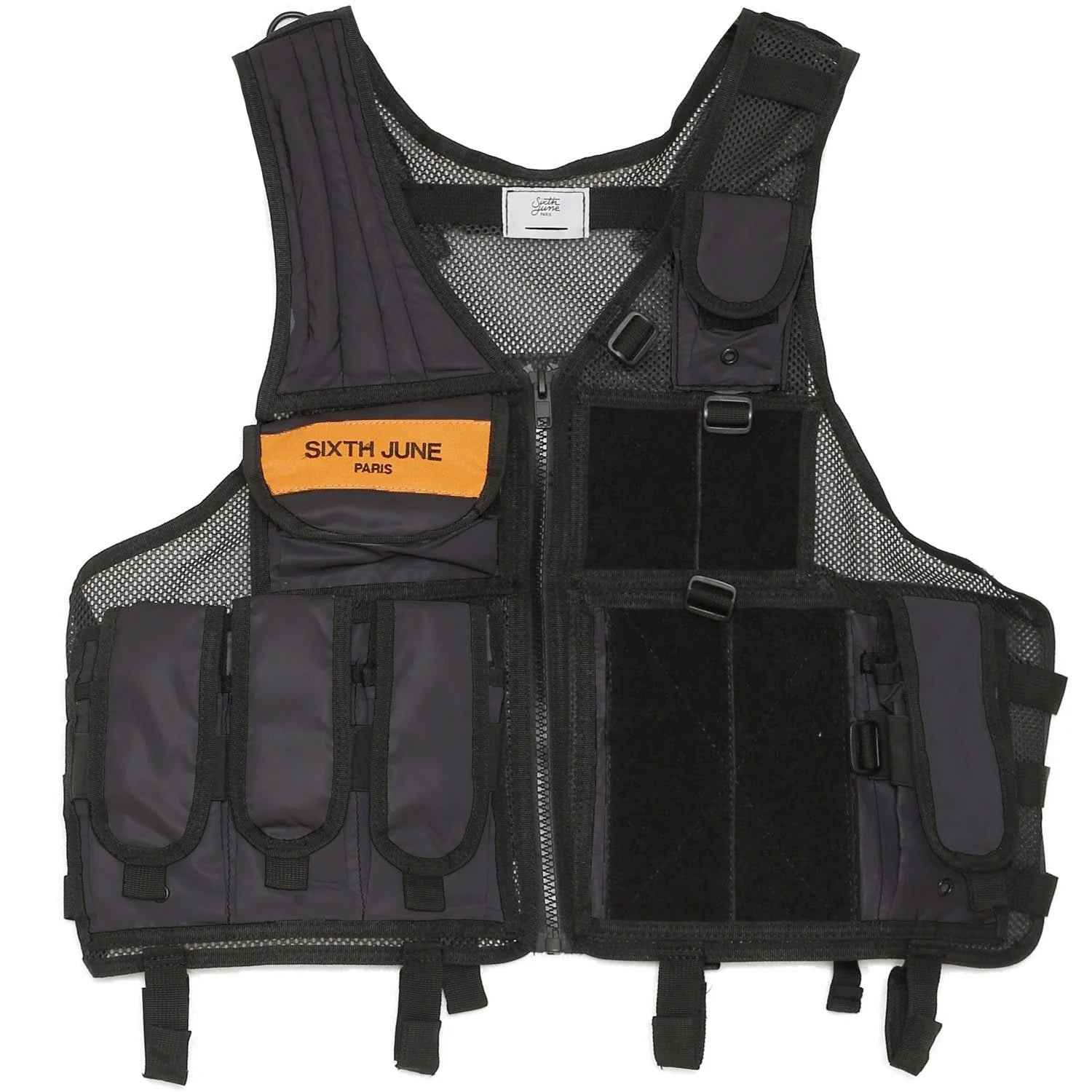 Gilet tactique réfléchissant propaganda noir - Image 6