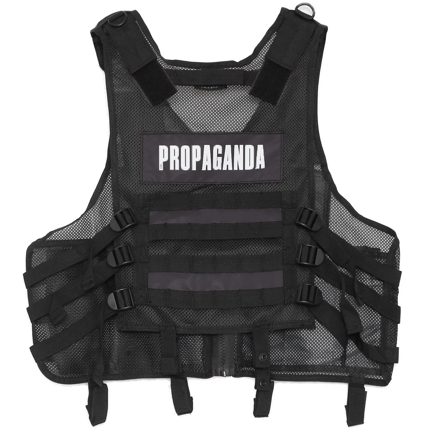 Gilet tactique réfléchissant propaganda noir - Image 7