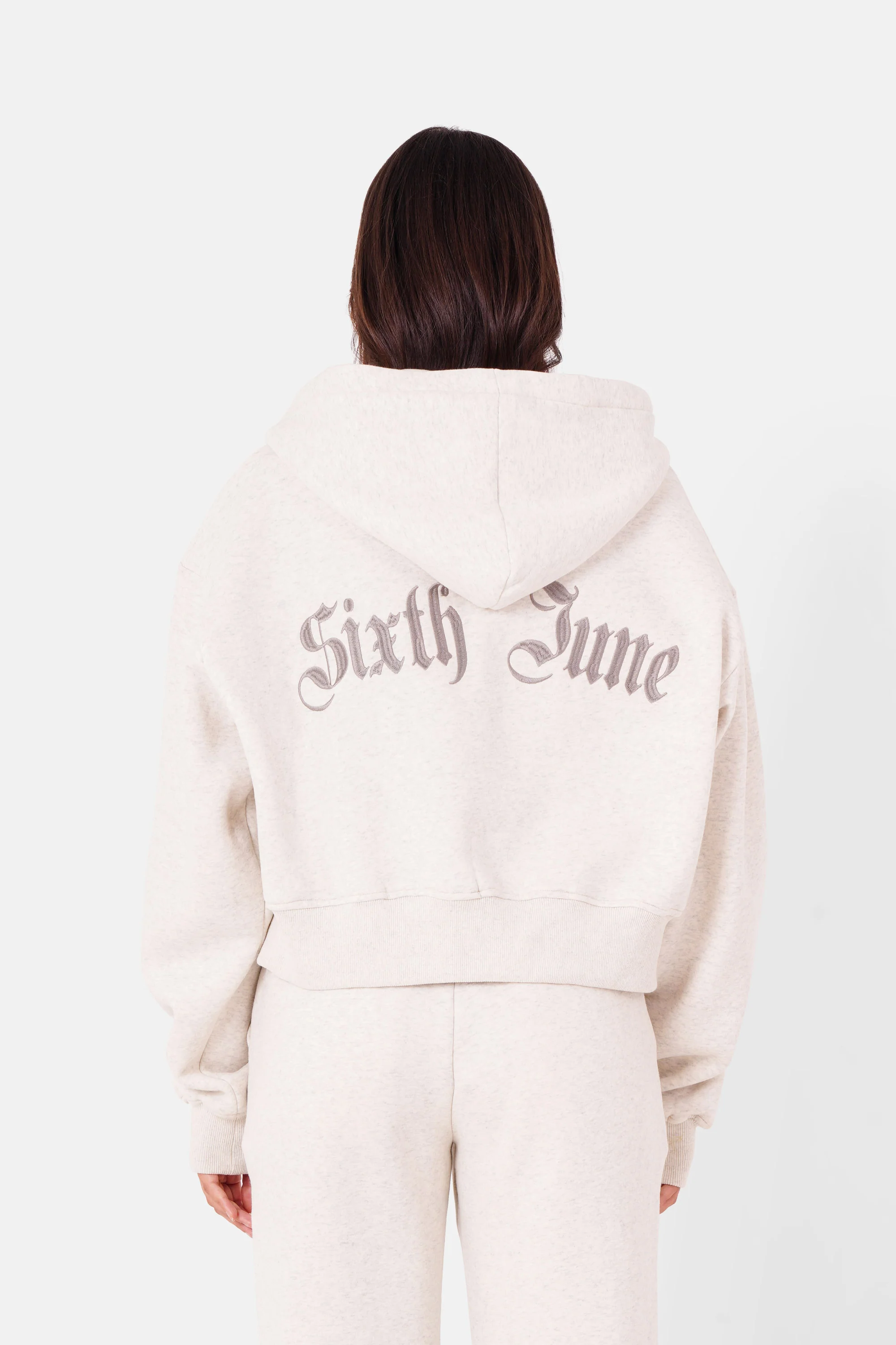 GOTHIC logo zipper hoodie - Image 5