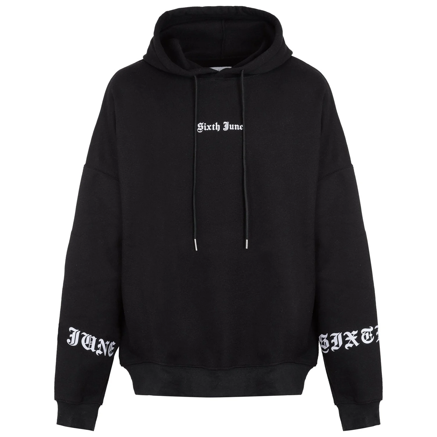 Sweat capuche crew manches Noir - Image 7
