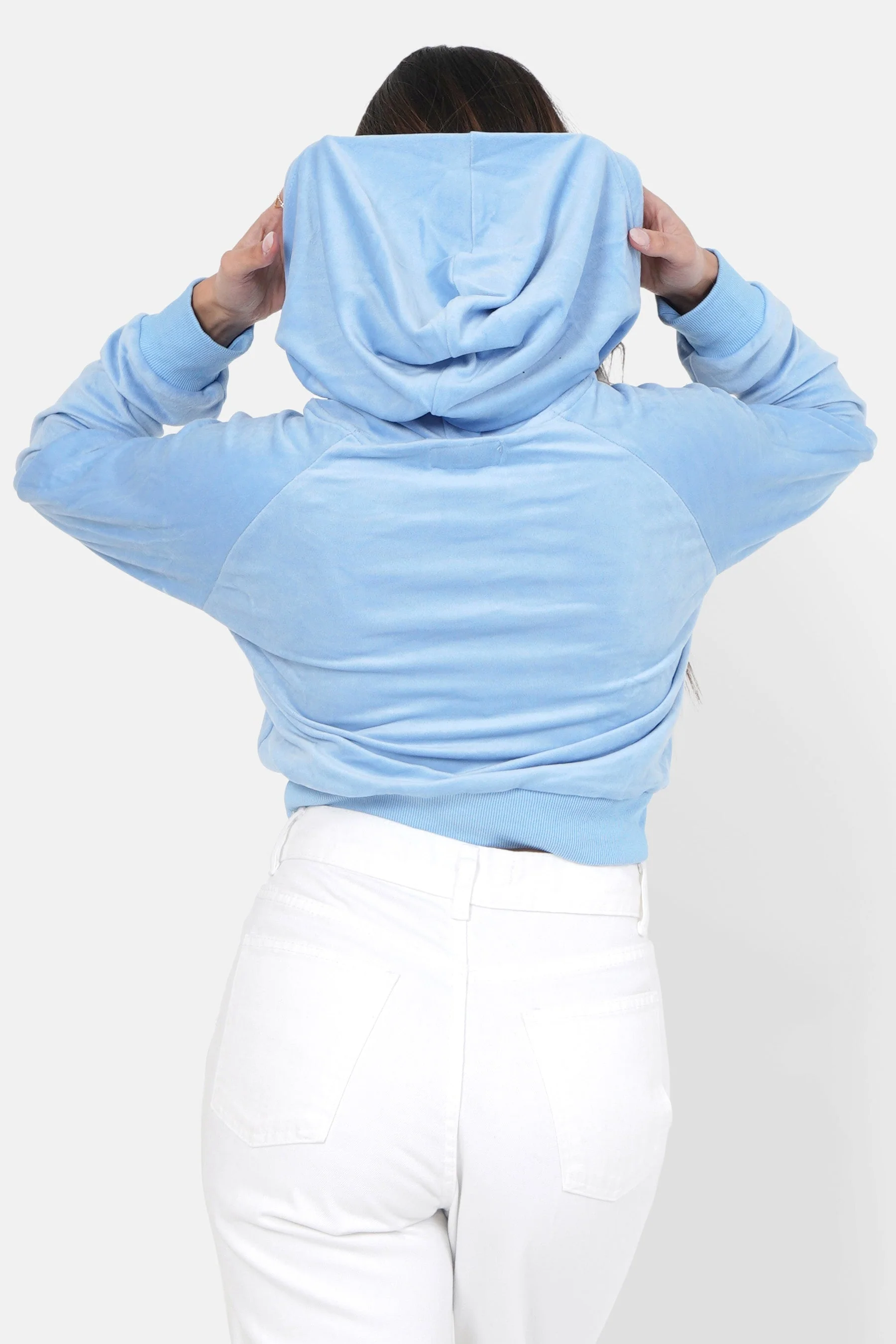 STRASS velvet hoodie - Image 5