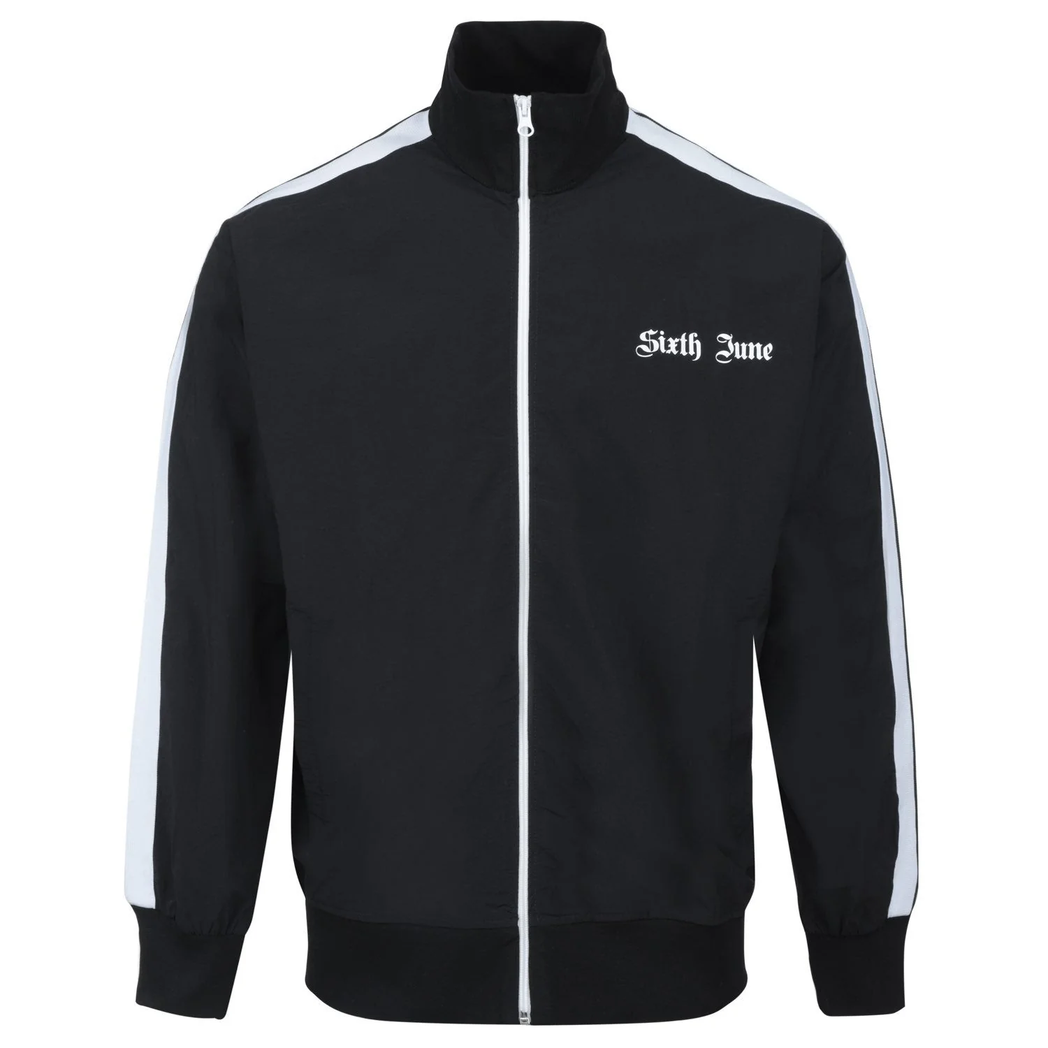 Veste survĂȘtement bandes gothique noir - Image 6