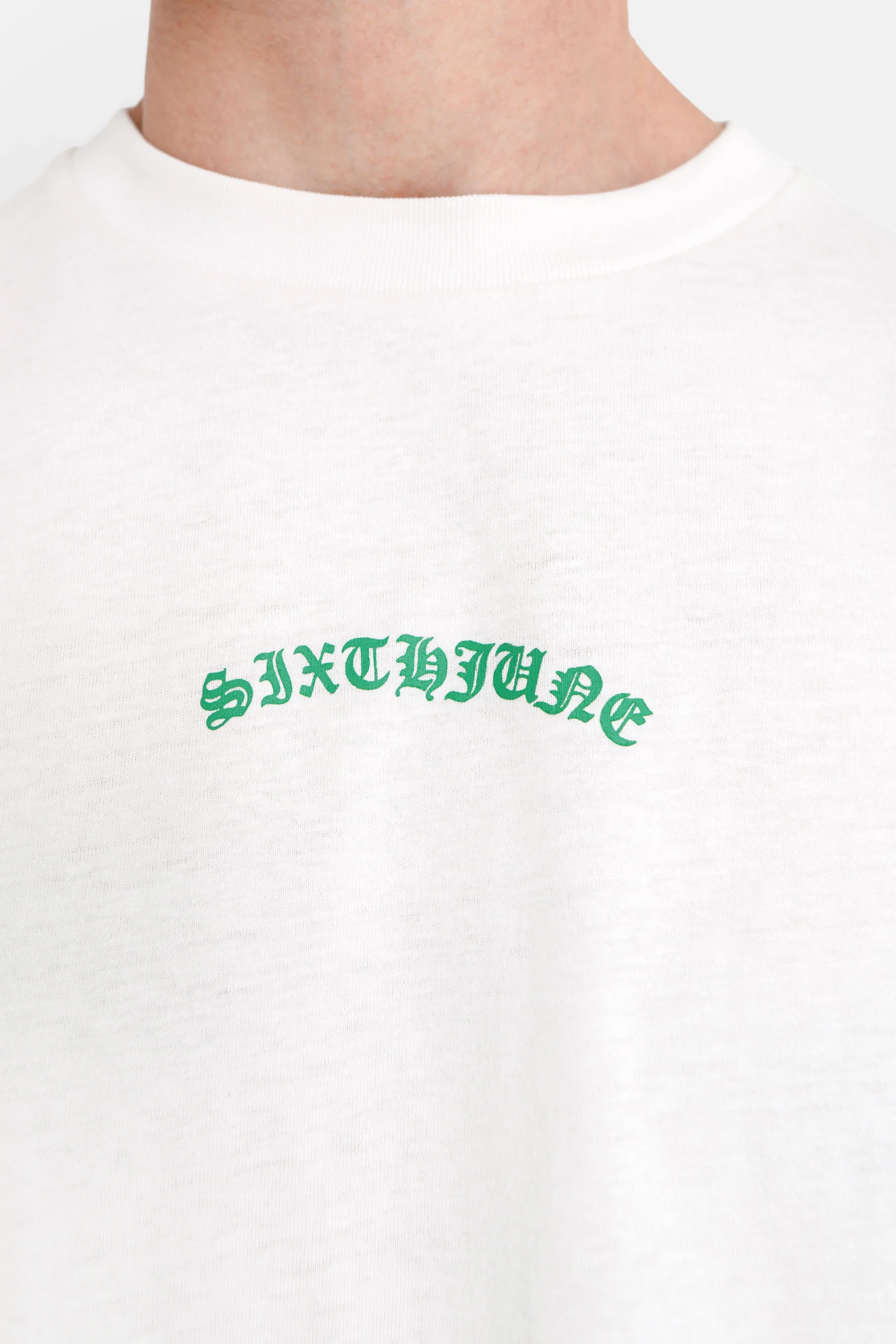 T-shirt logo gothique Blanc - Image 3