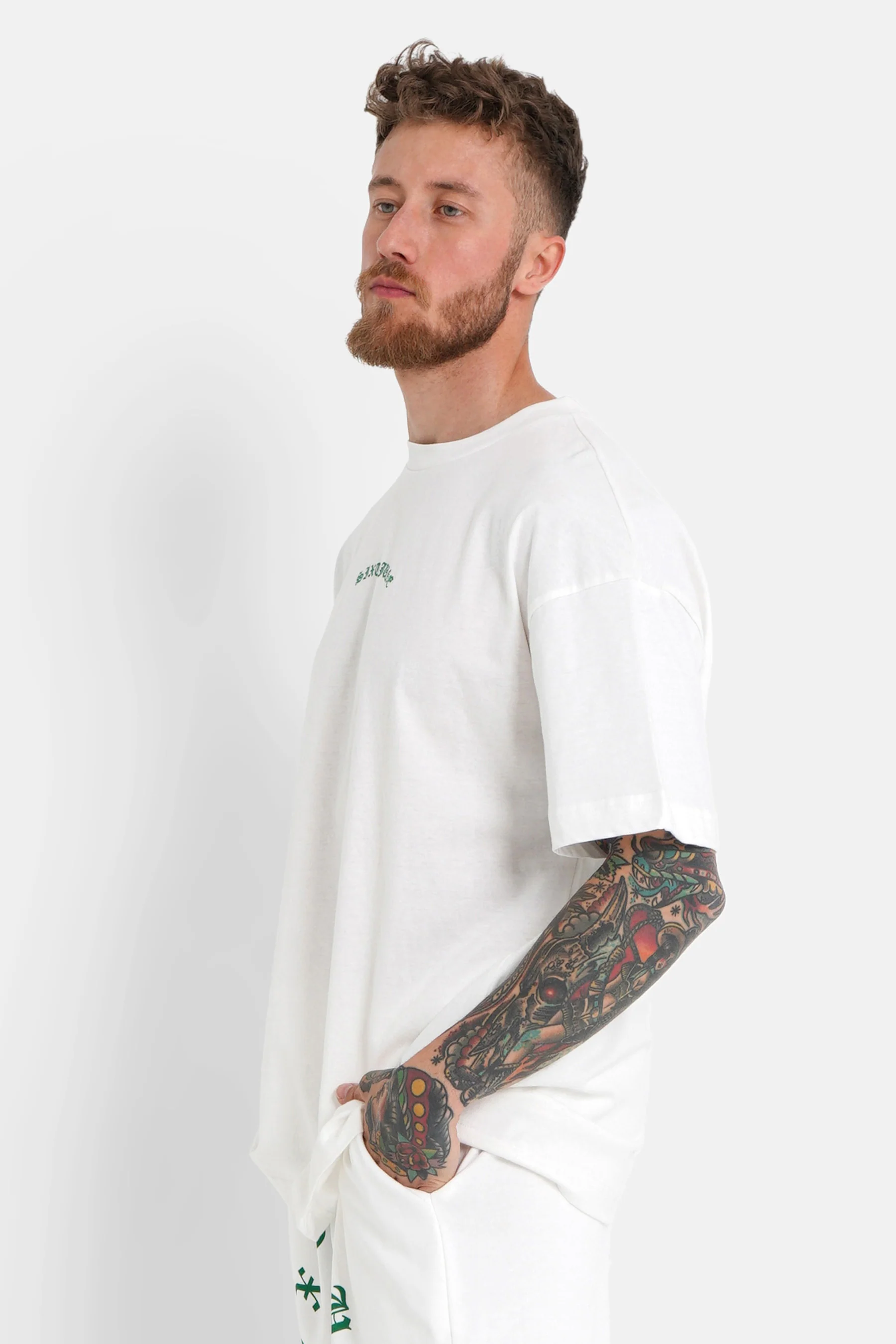 T-shirt logo gothique Blanc - Image 4