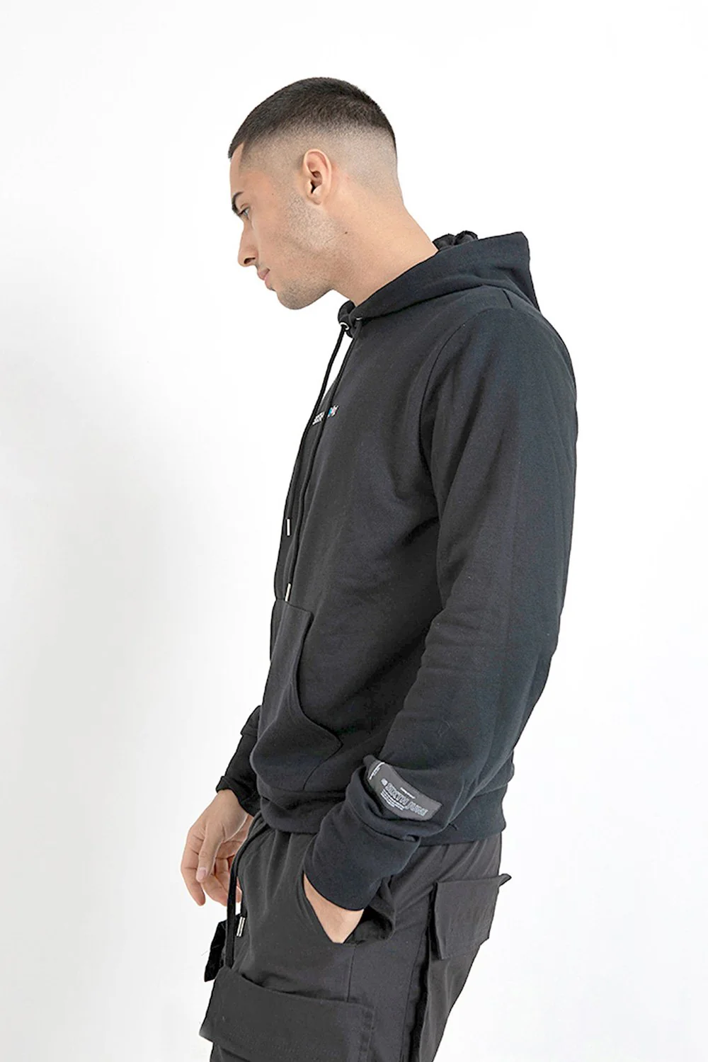 Sweatshirt graffiti arrière Noir - Image 3