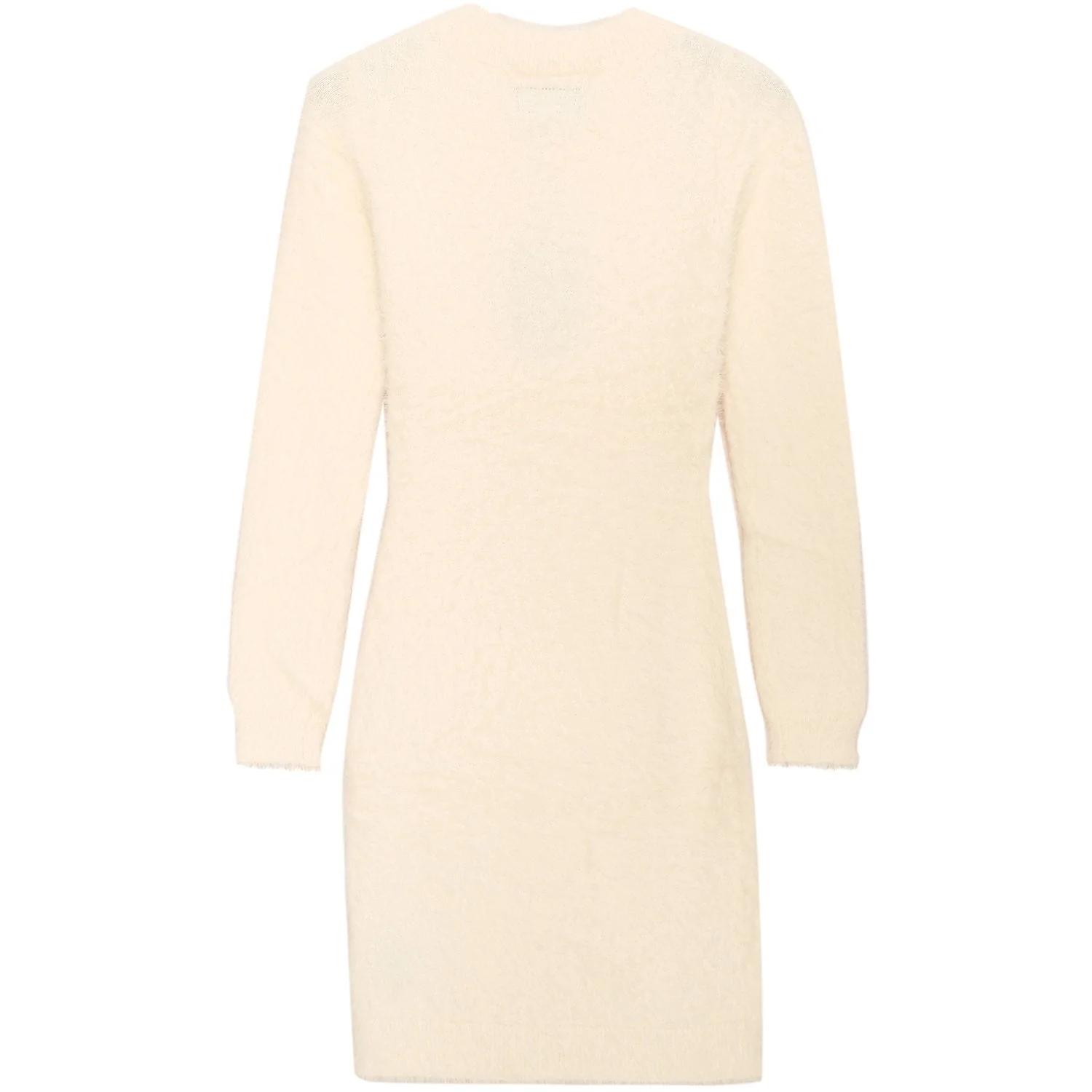 Robe courte duveteuse Blanc cassé - Image 7