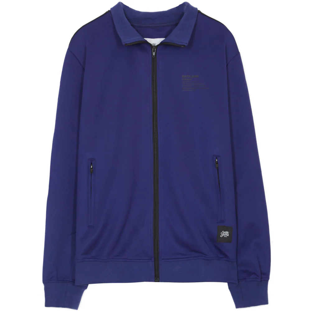 Haut survĂȘtement tracktop bleu