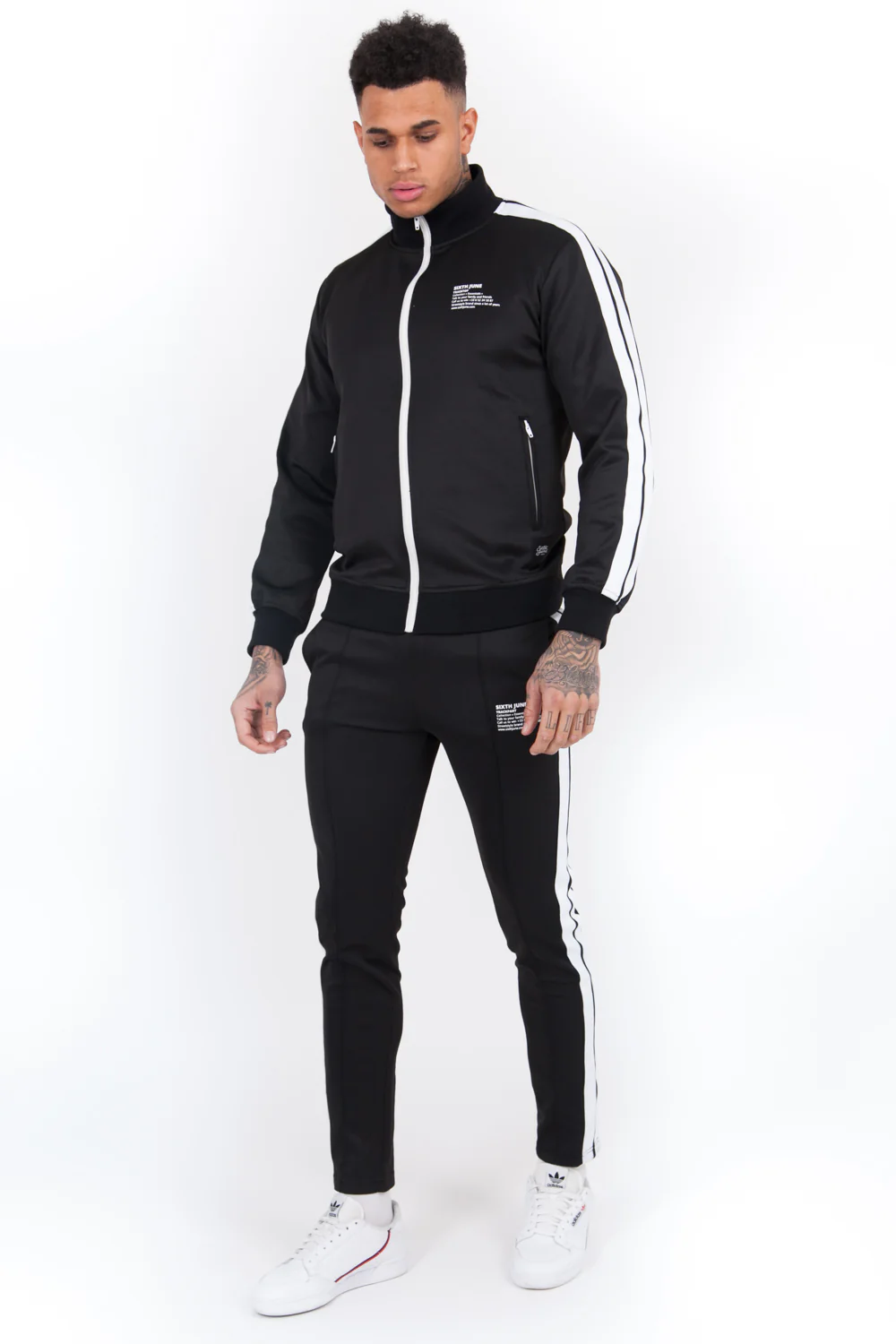 Haut survĂȘtement tracktop noir - Image 5
