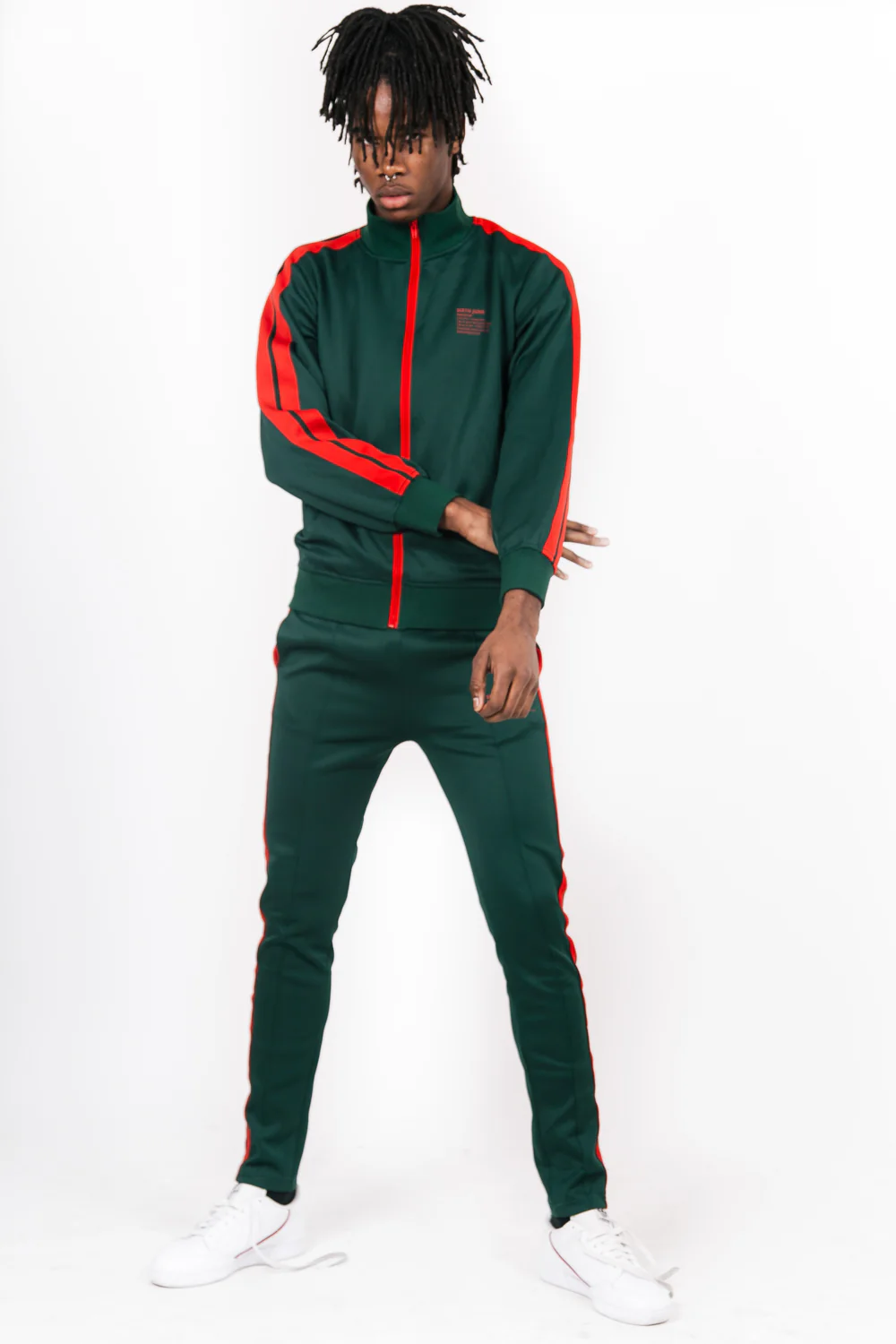 Haut survêtement tracktop vert - Image 4