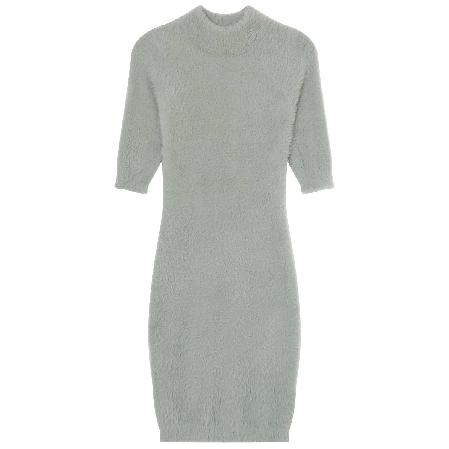 HELENA BU | Robe duveteuse Vert clair - Image 6