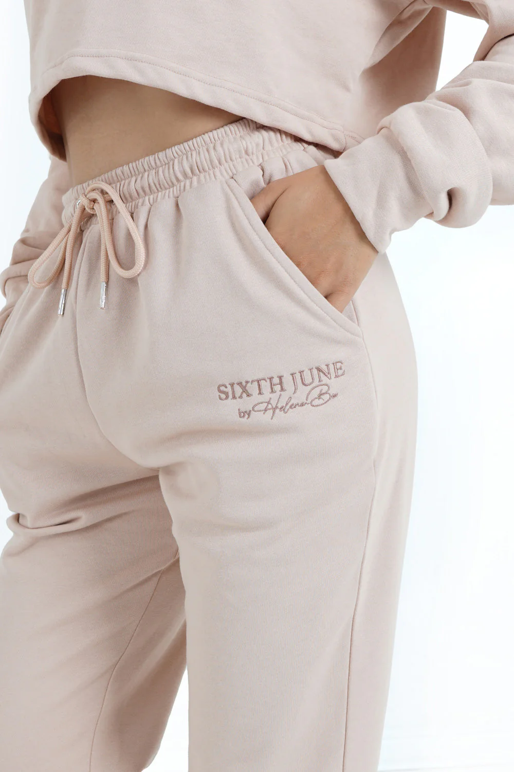 HELENA BU | Pantalon jogging Beige - Image 3