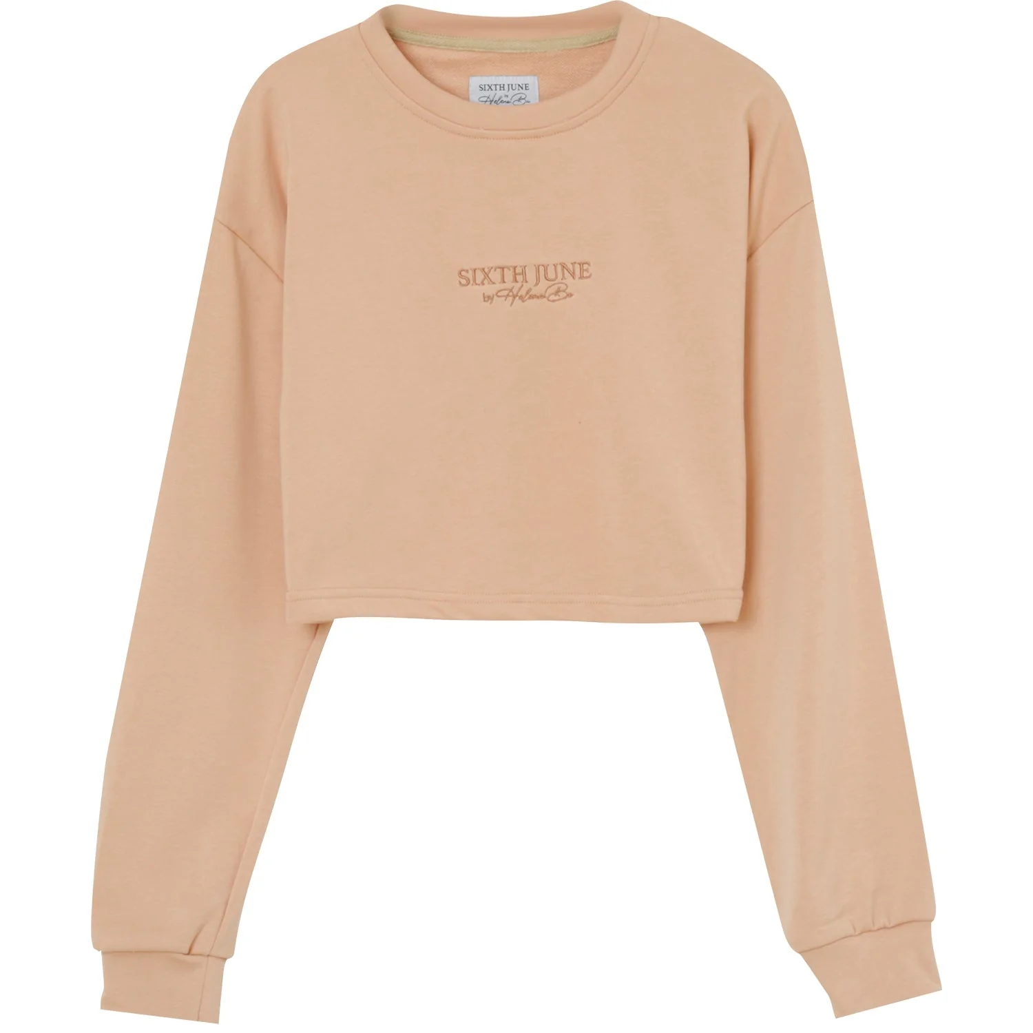 HELENA BU | Sweatshirt court Beige clair - Image 6