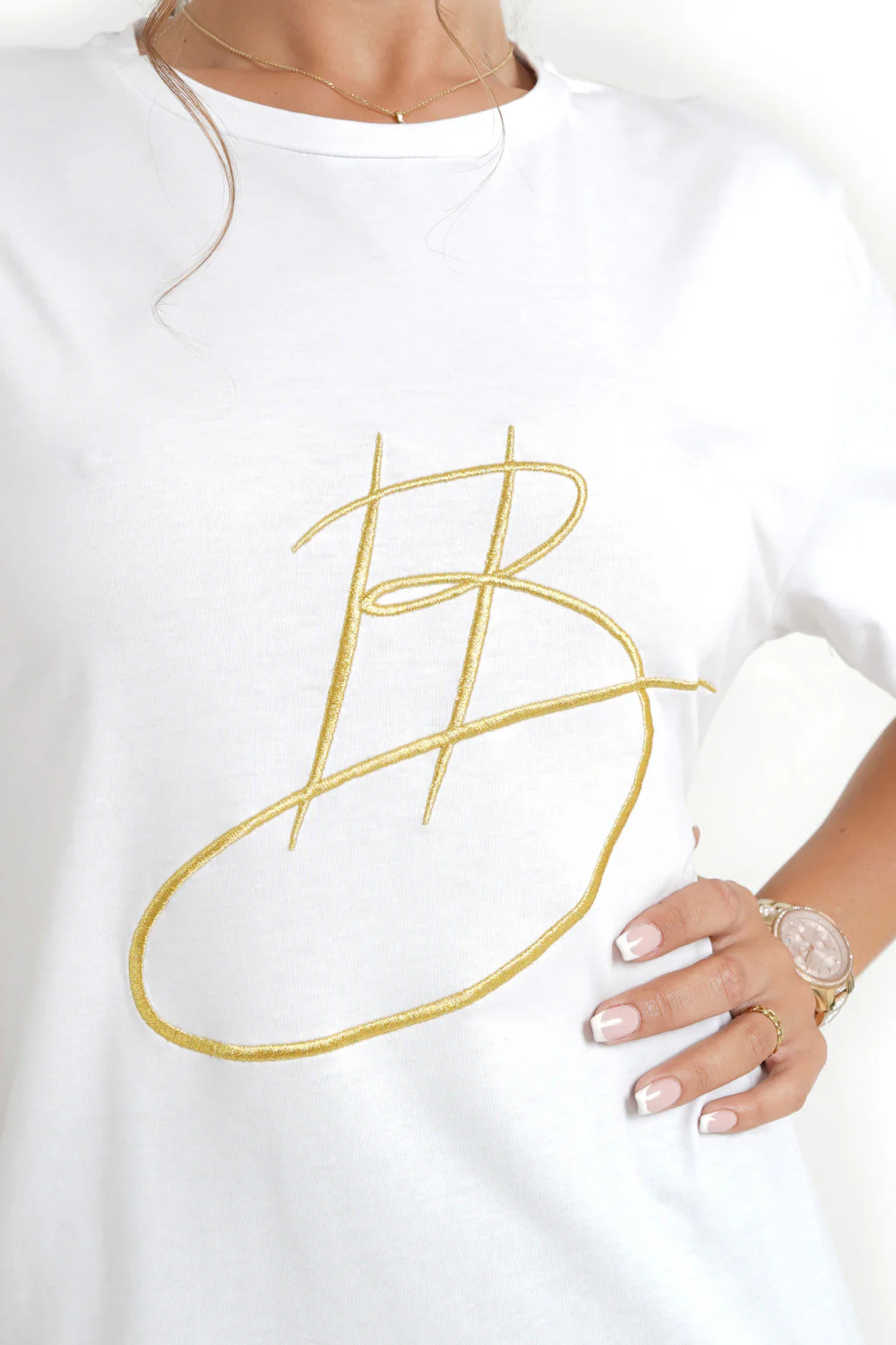 HELENA BU | T-shirt signature Blanc - Image 3