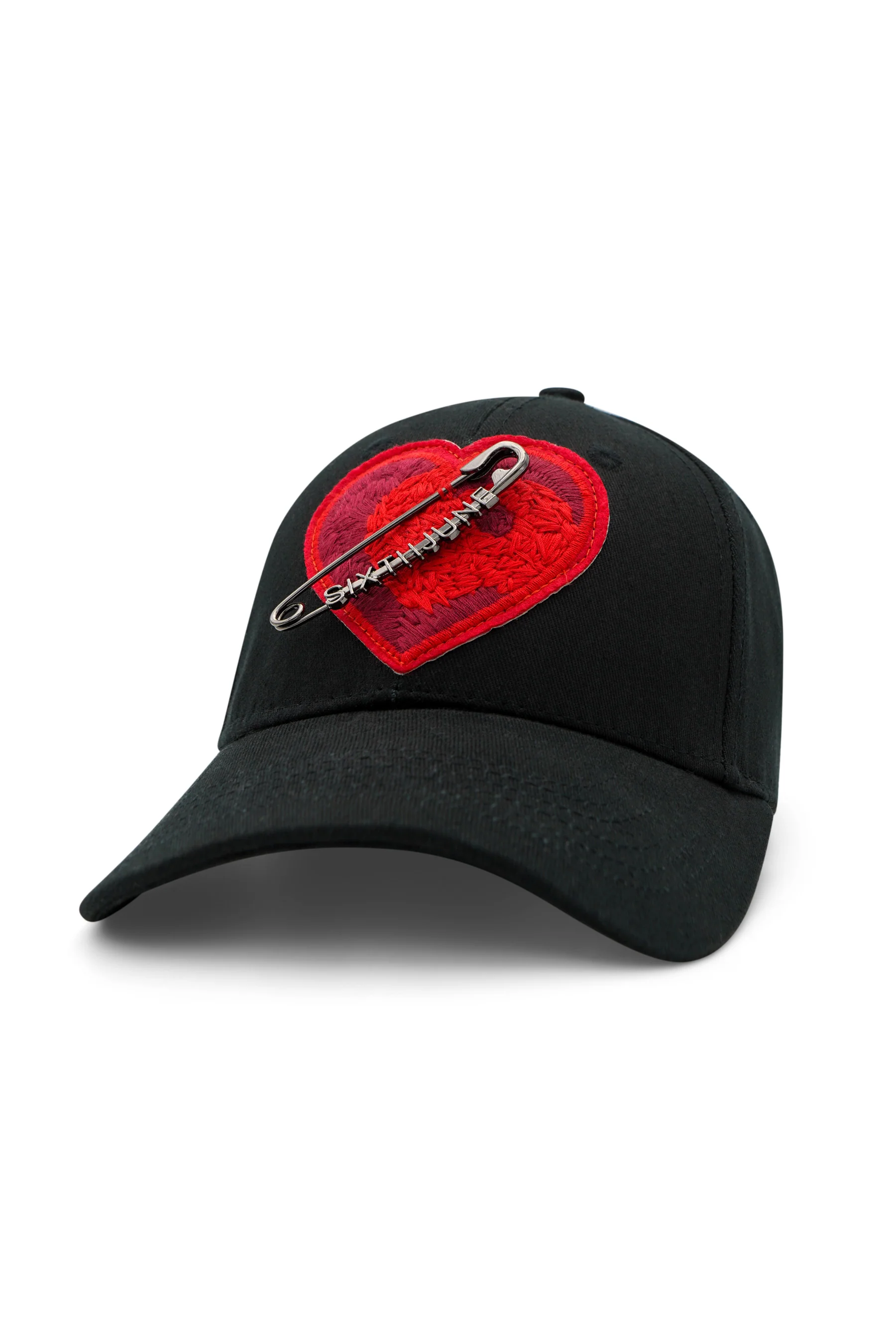 Casquette coeur brodé Noir