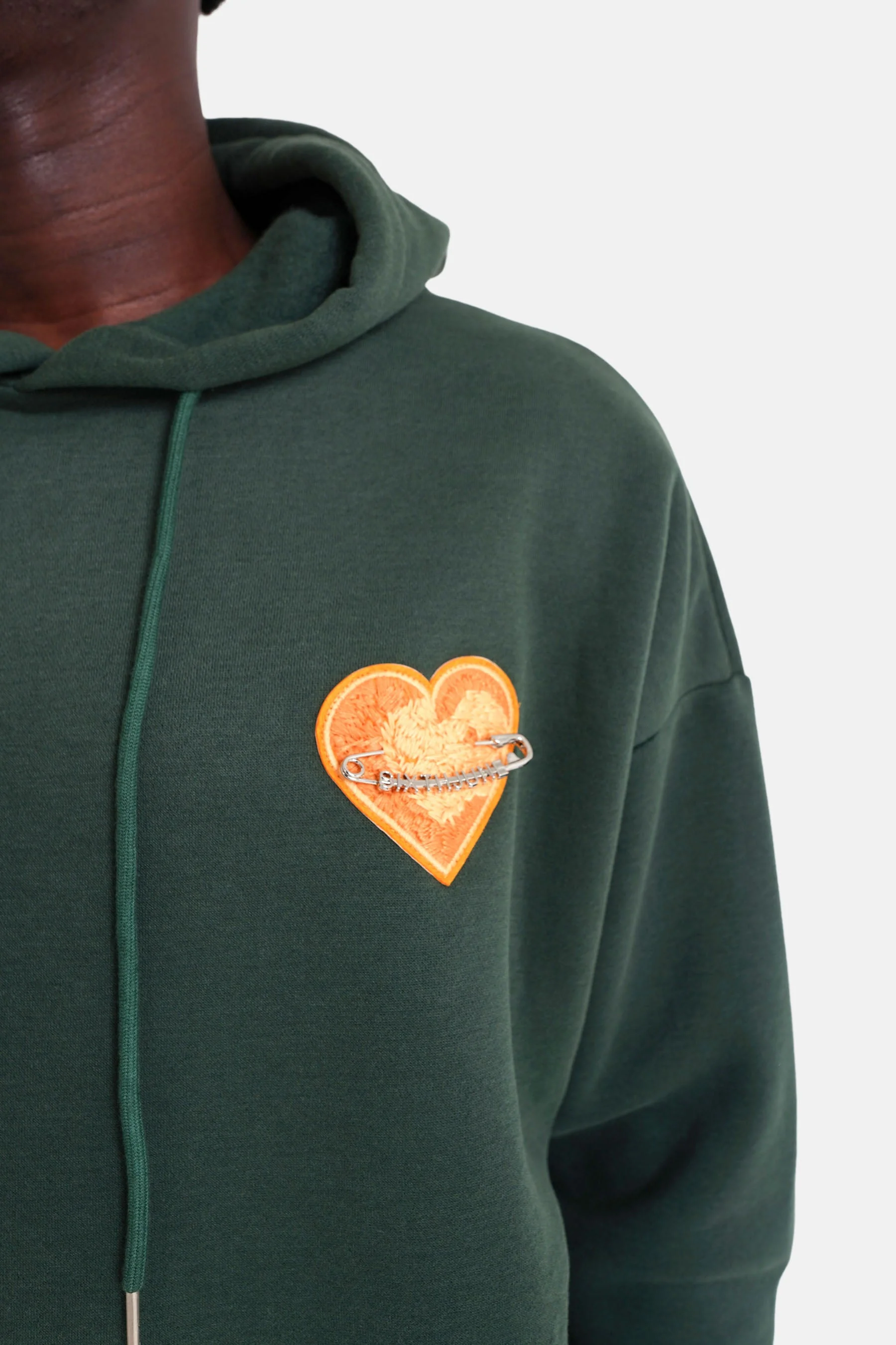 HEART embroidered hoodie - Image 3