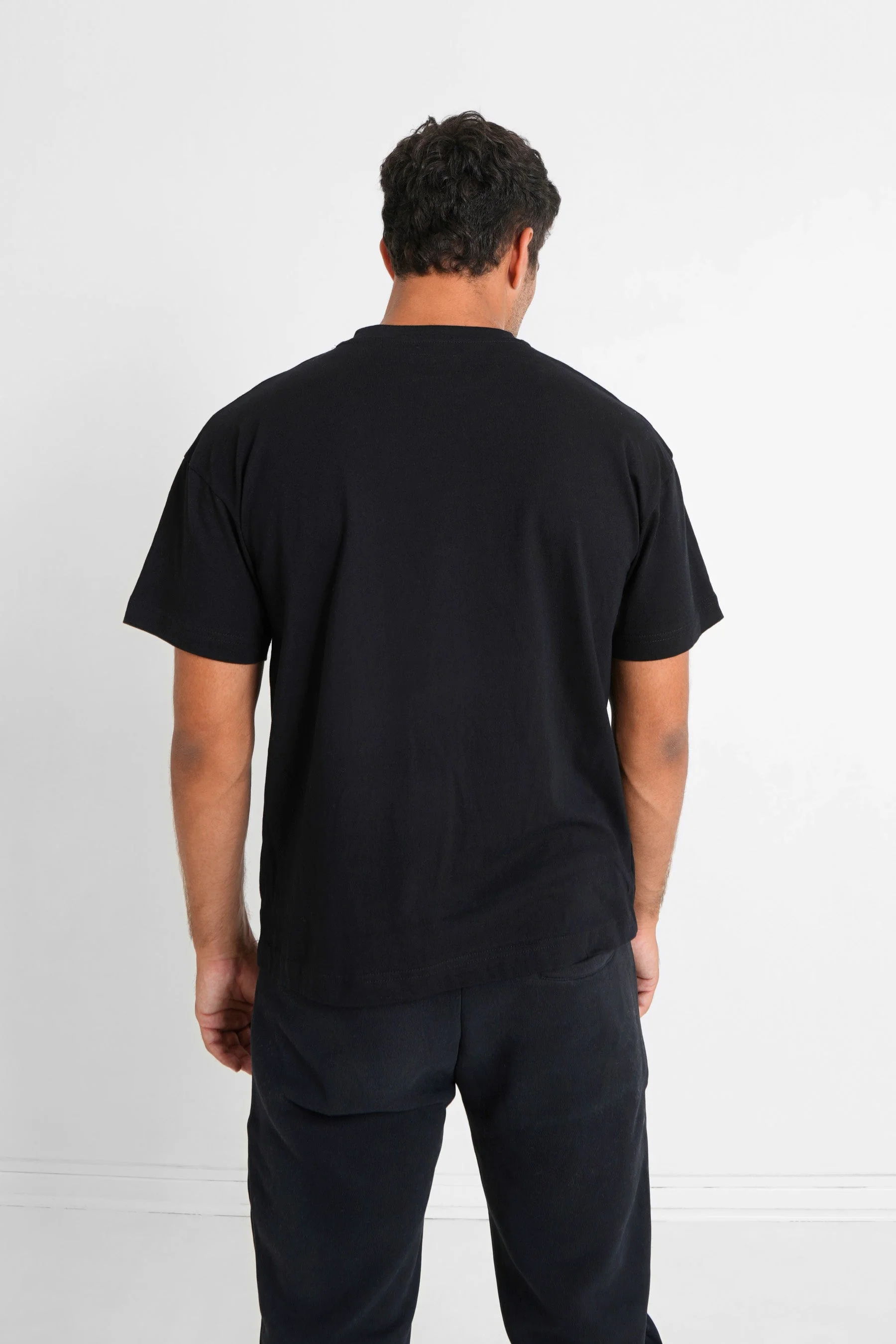 T-shirt coeur brodé Noir - Image 5