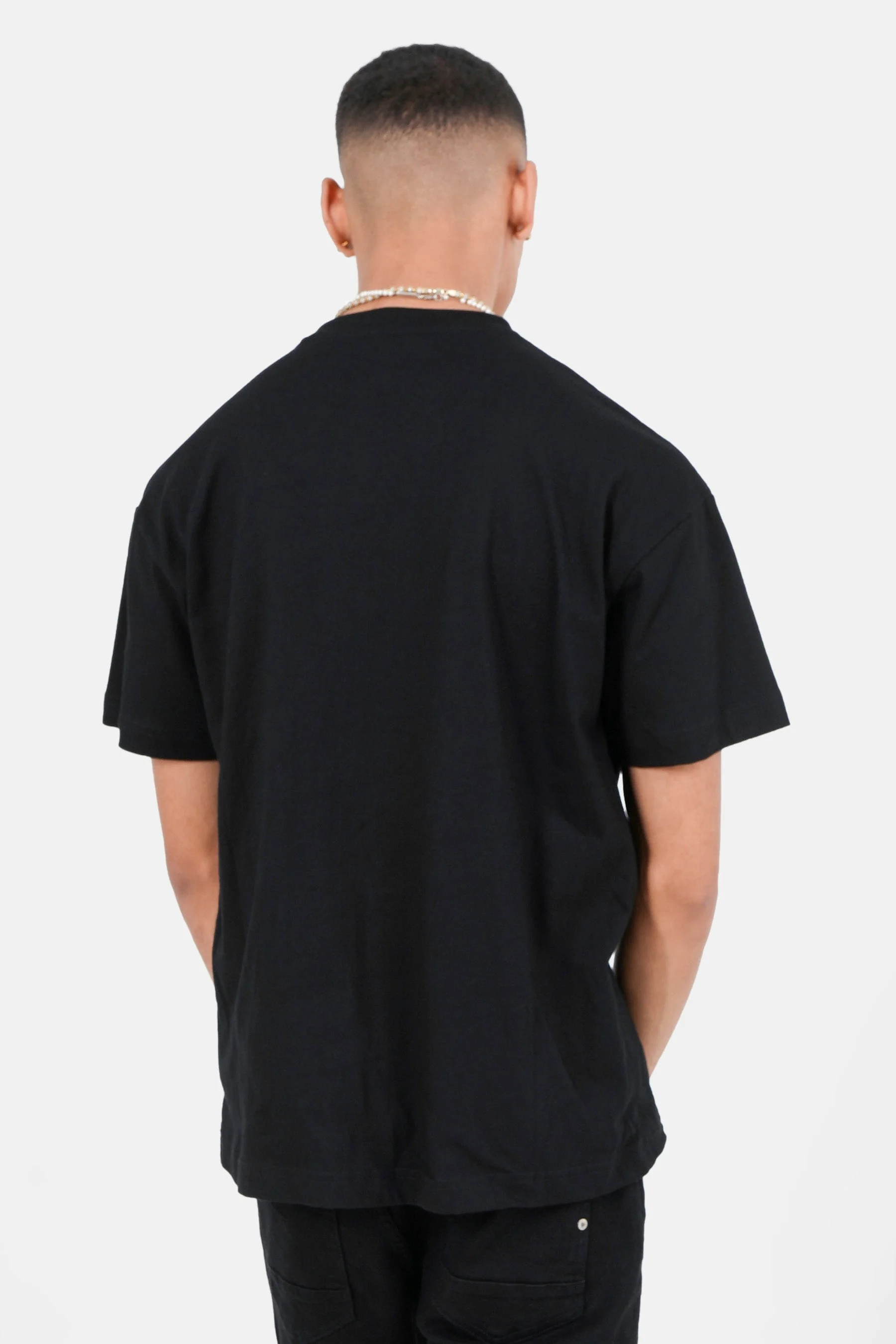 T-shirt coeur brodé Noir - Image 5