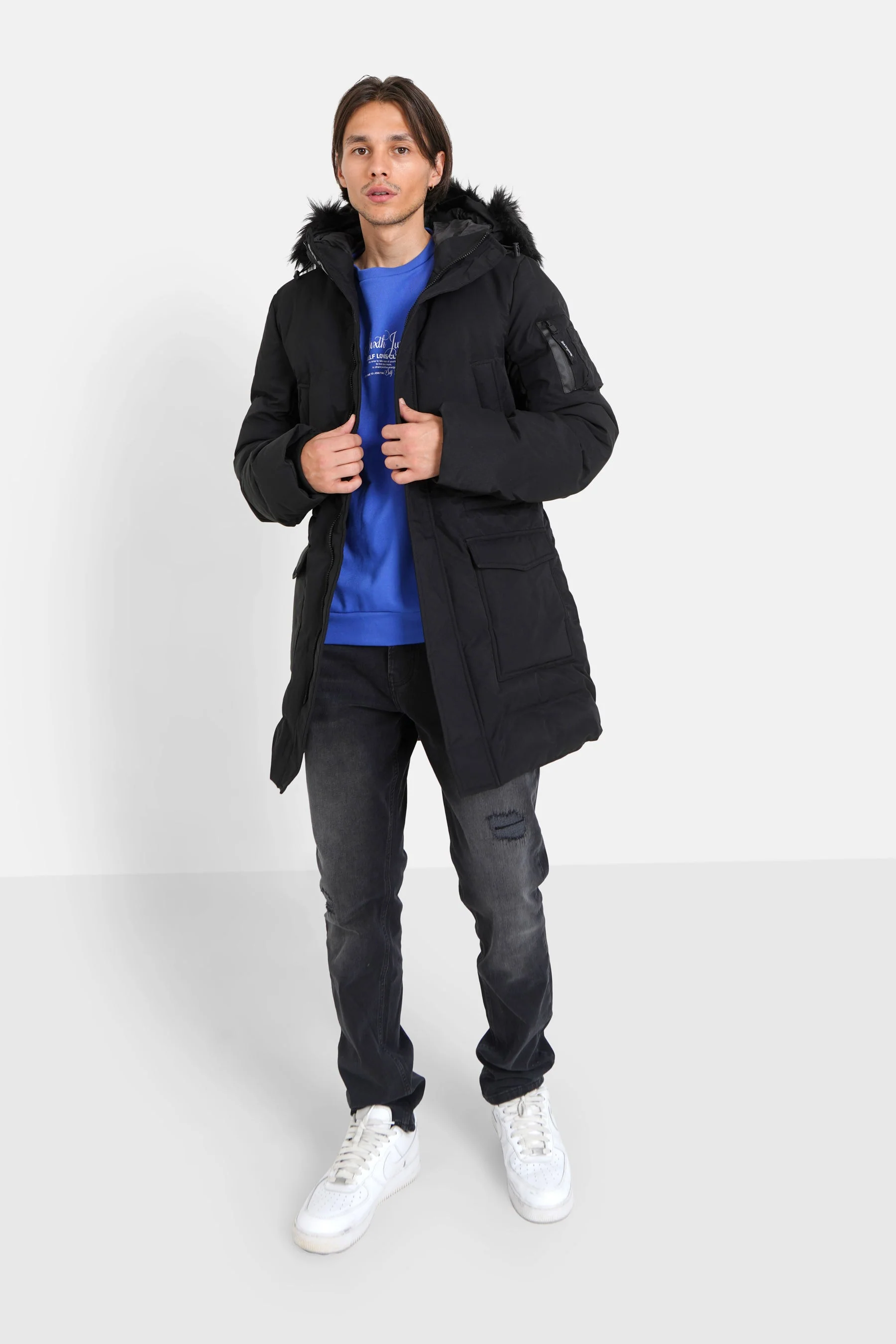 Parka étanche poches Noir - Image 2