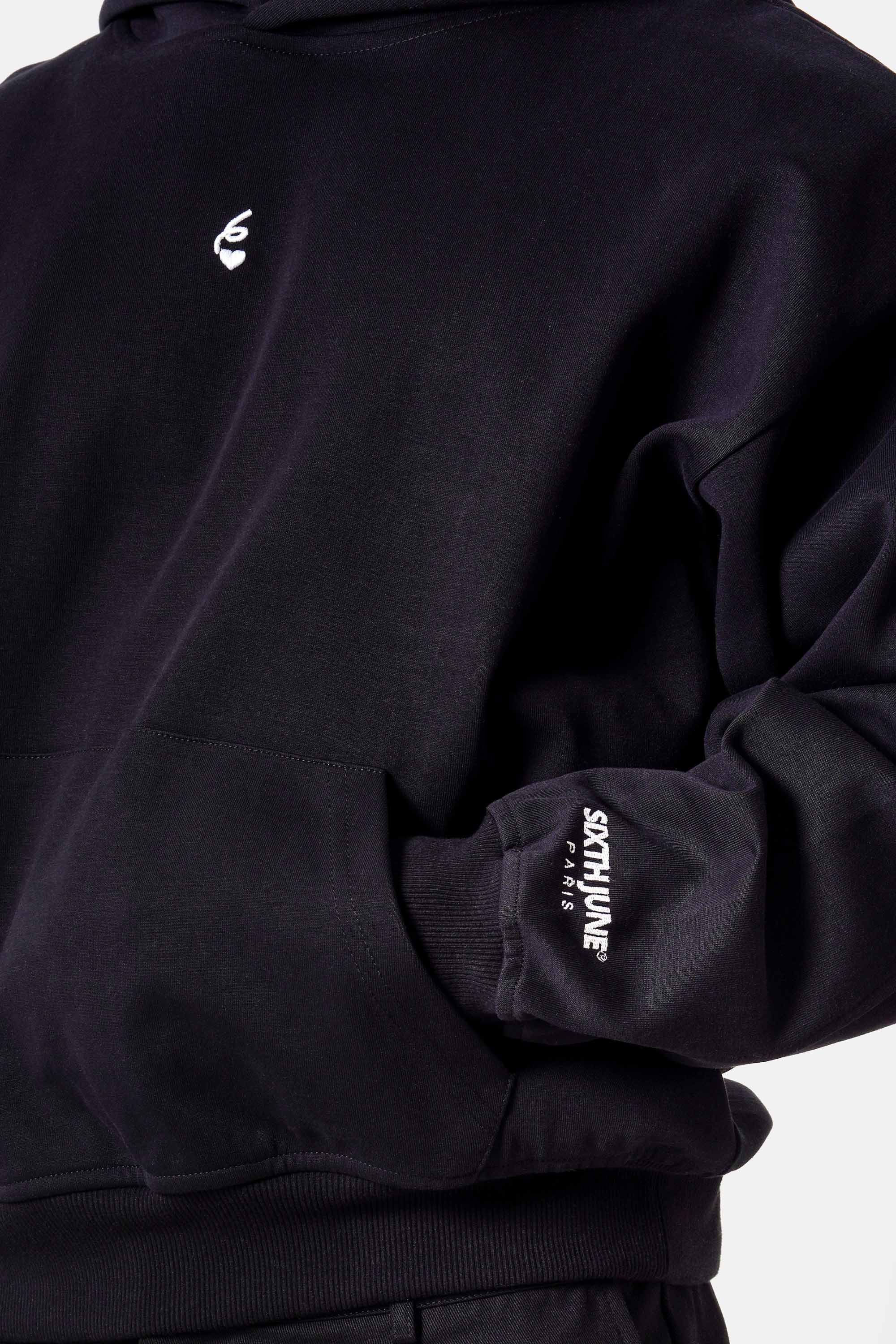 HEART embroidery hoodie - Image 3