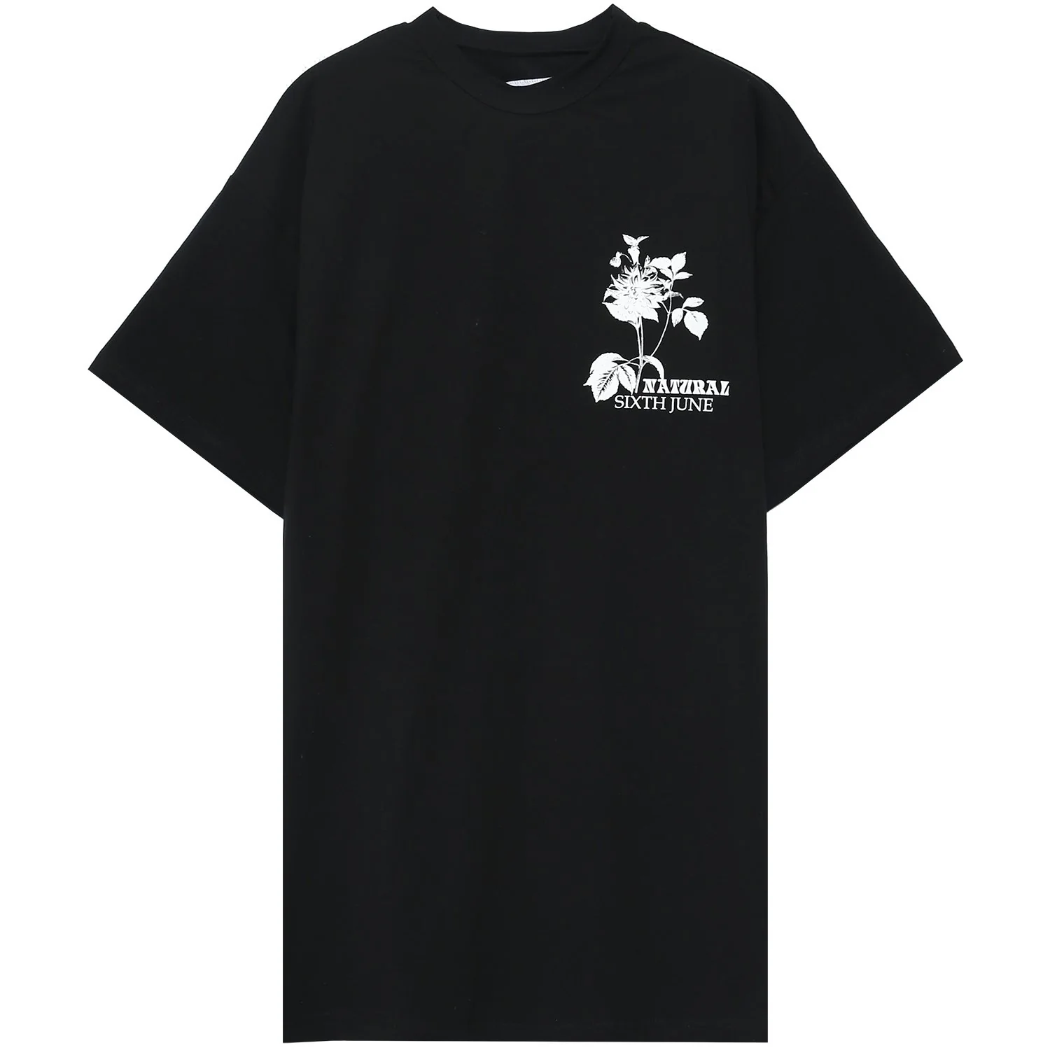 Robe t-shirt natural noir - Image 7