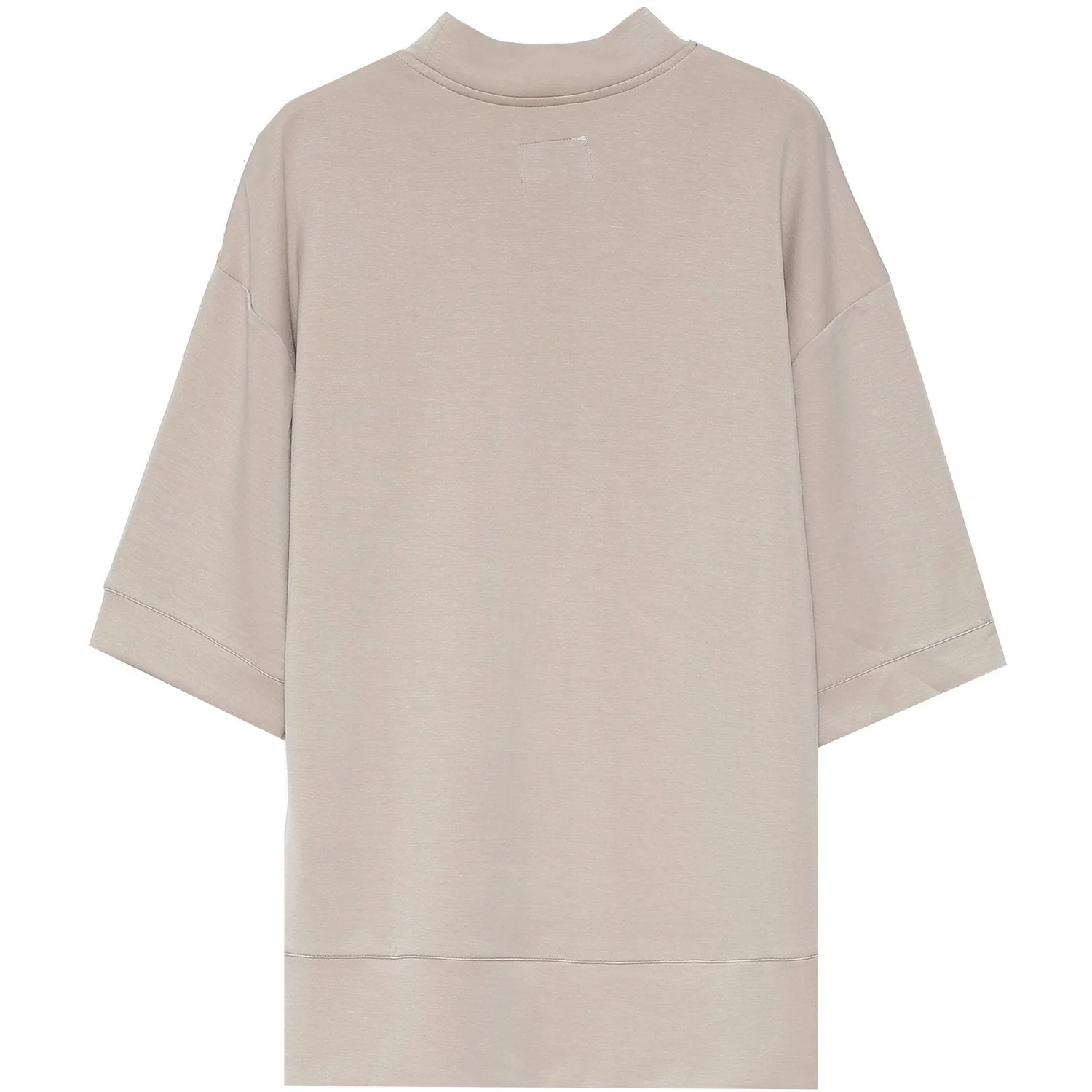 T-shirt manches mi-longues col Beige - Image 6