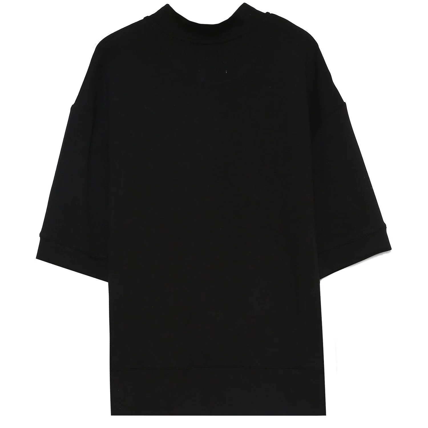 T-shirt manches mi-longues col noir - Image 7