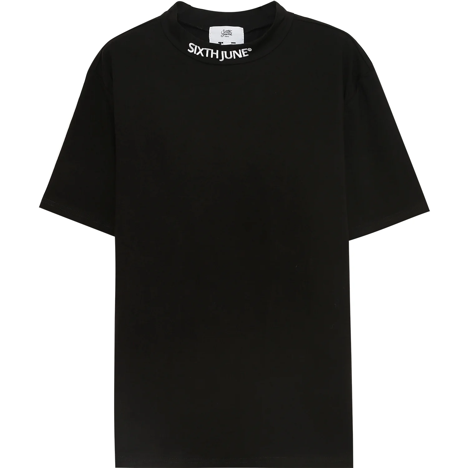 T-shirt logo col noir