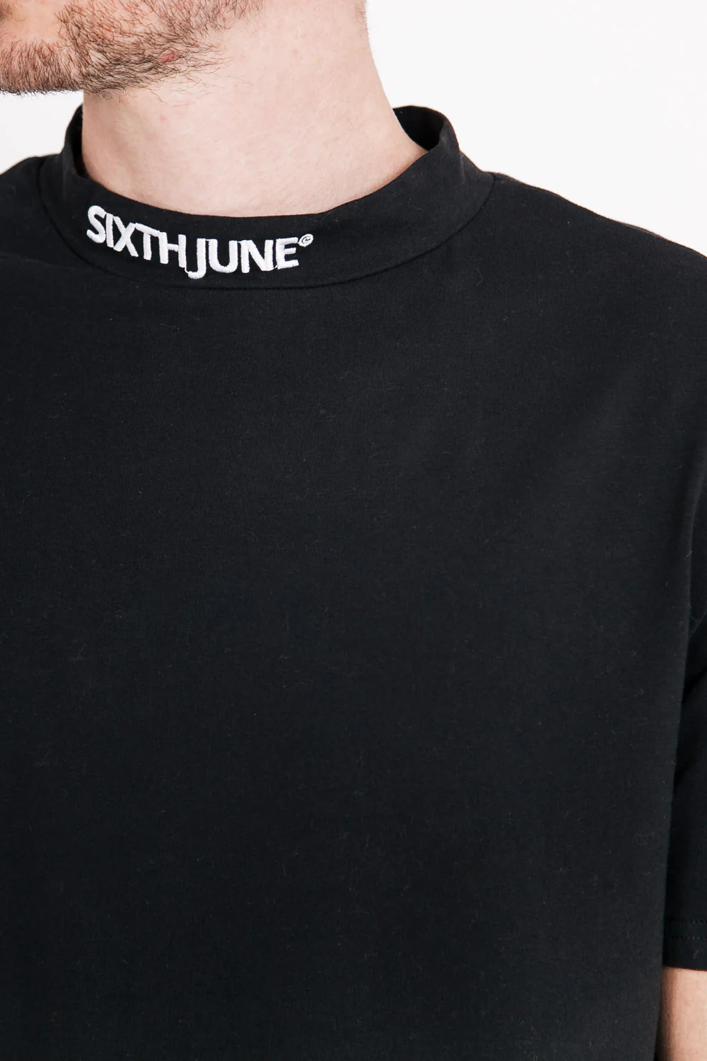 T-shirt logo col noir - Image 3