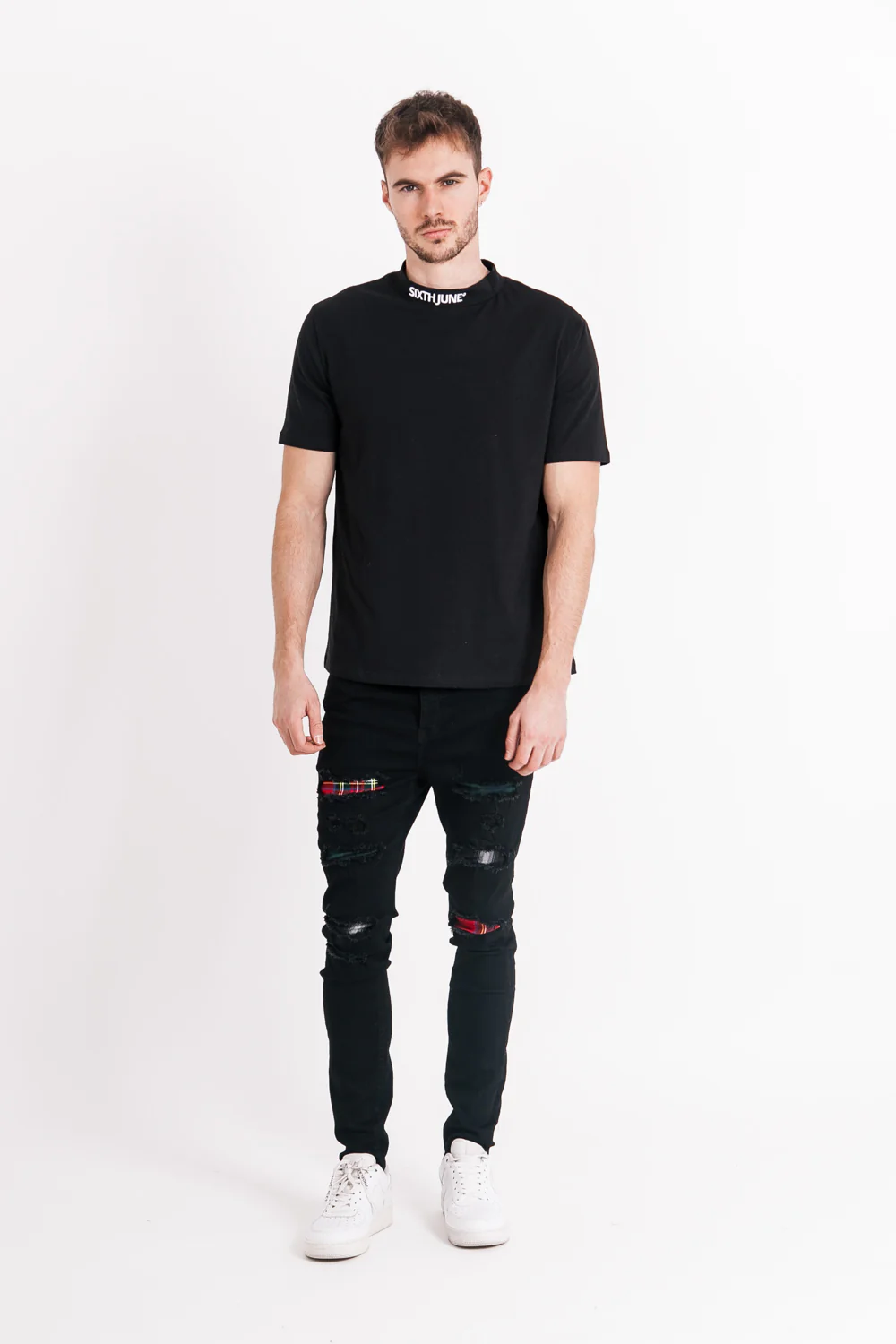 T-shirt logo col noir - Image 4