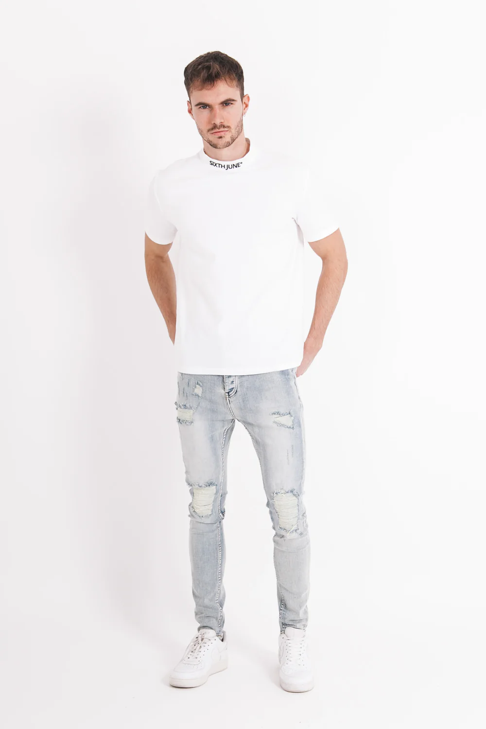 T-shirt logo col blanc - Image 6