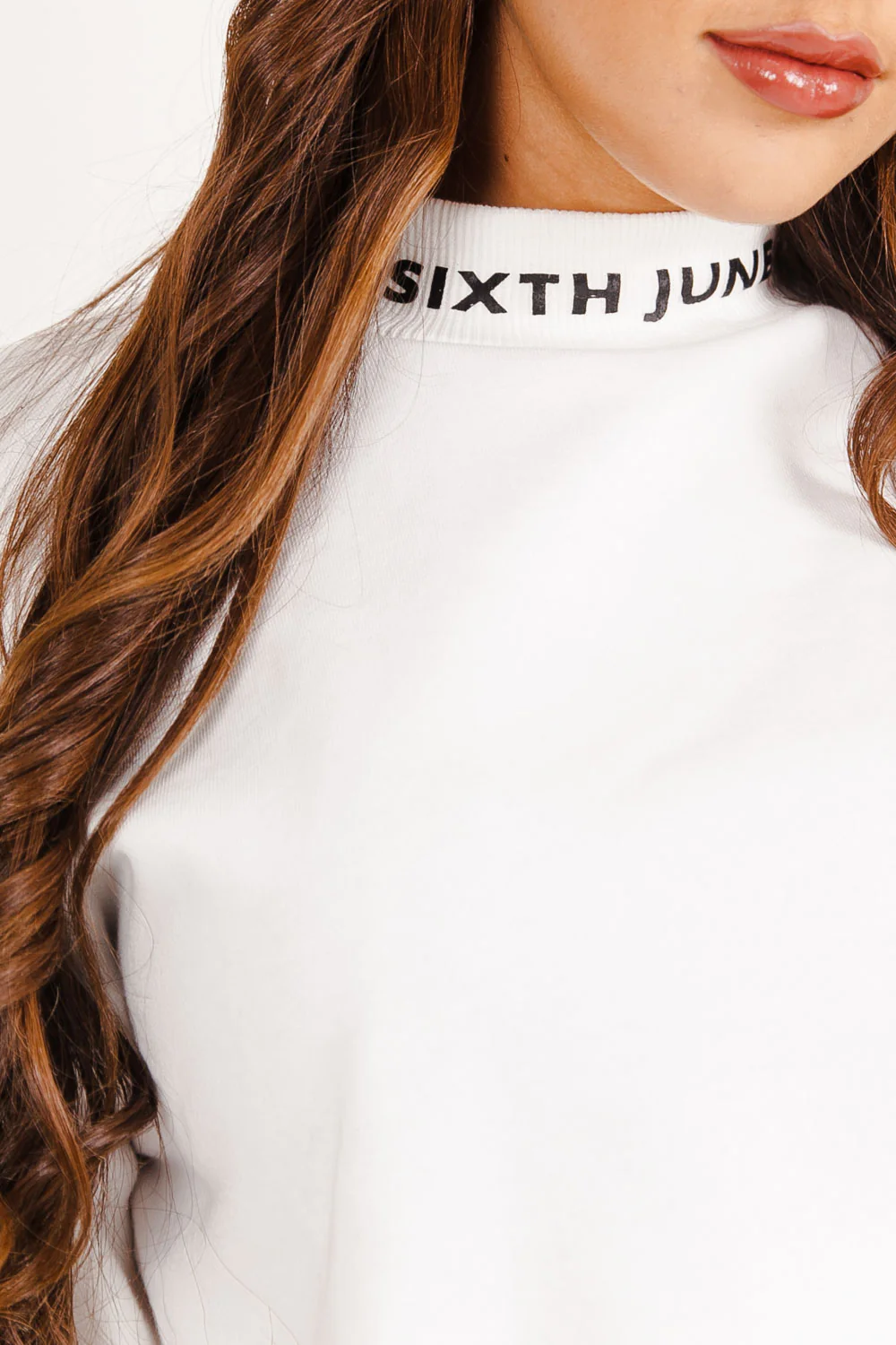 Sweatshirt imprimé col blanc - Image 3
