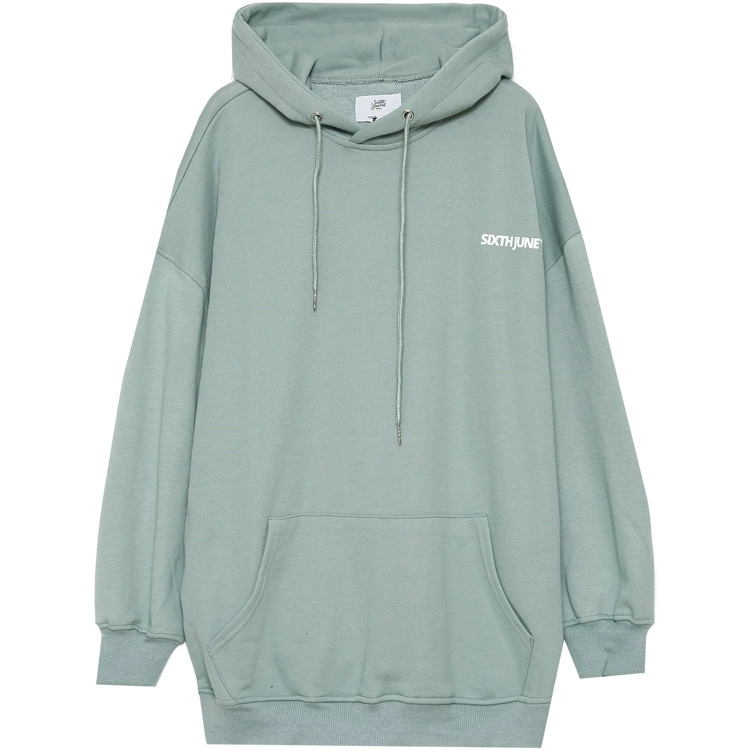 Sweat à capuche oversize vert - Image 5