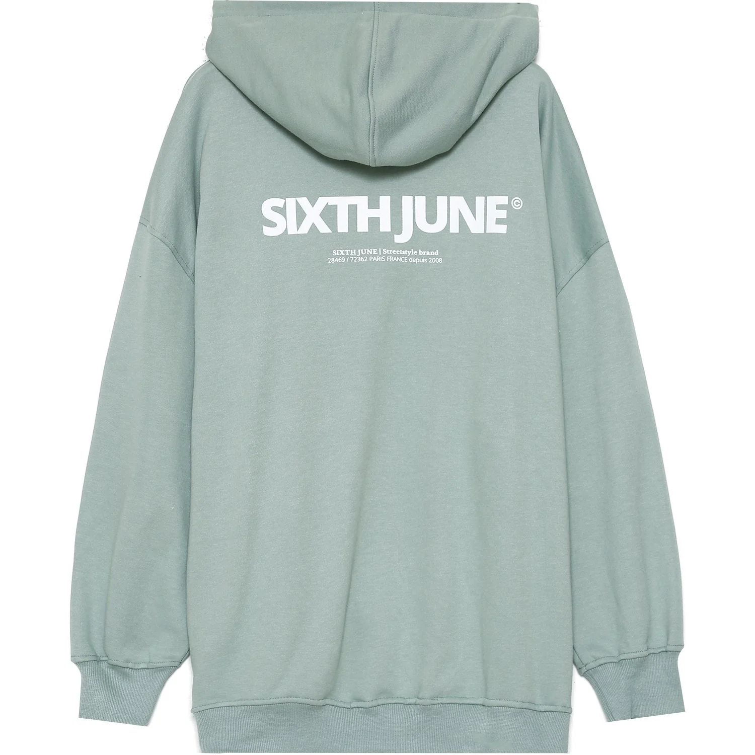 Sweat à capuche oversize vert - Image 6