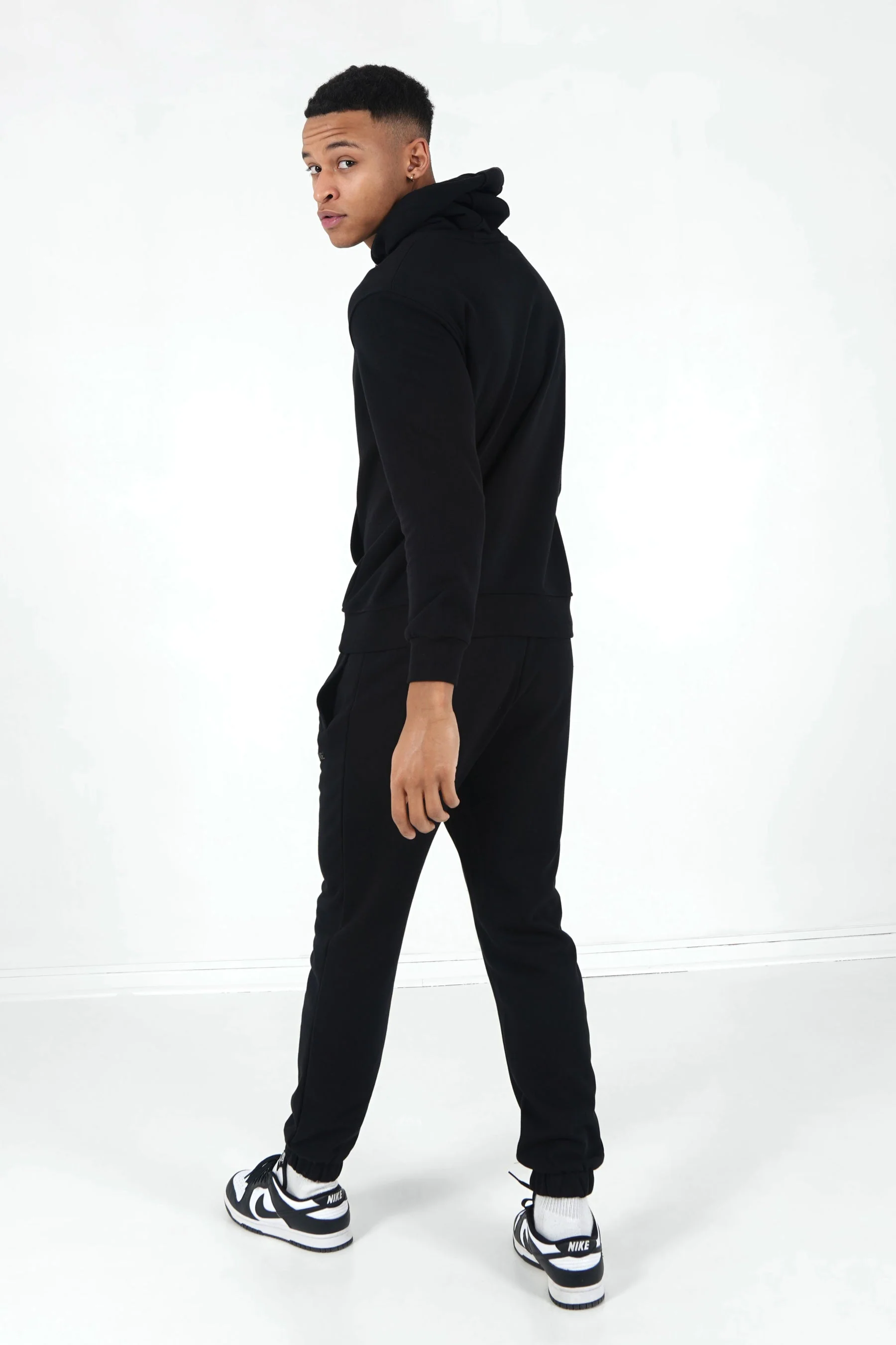 Jogging + sweat capuche logo gommé Noir - Image 5