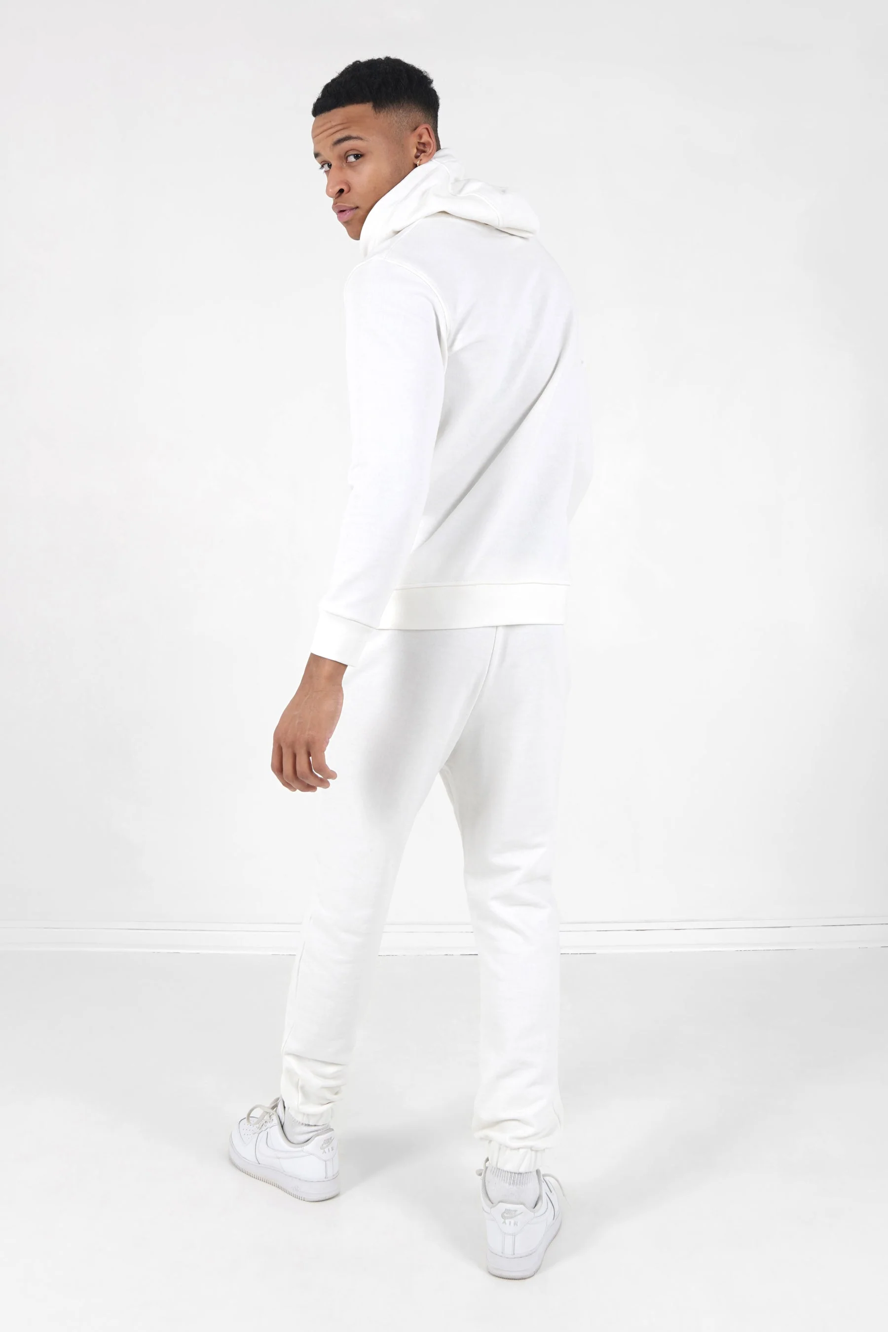 Jogging + sweat capuche logo gommé Blanc - Image 5