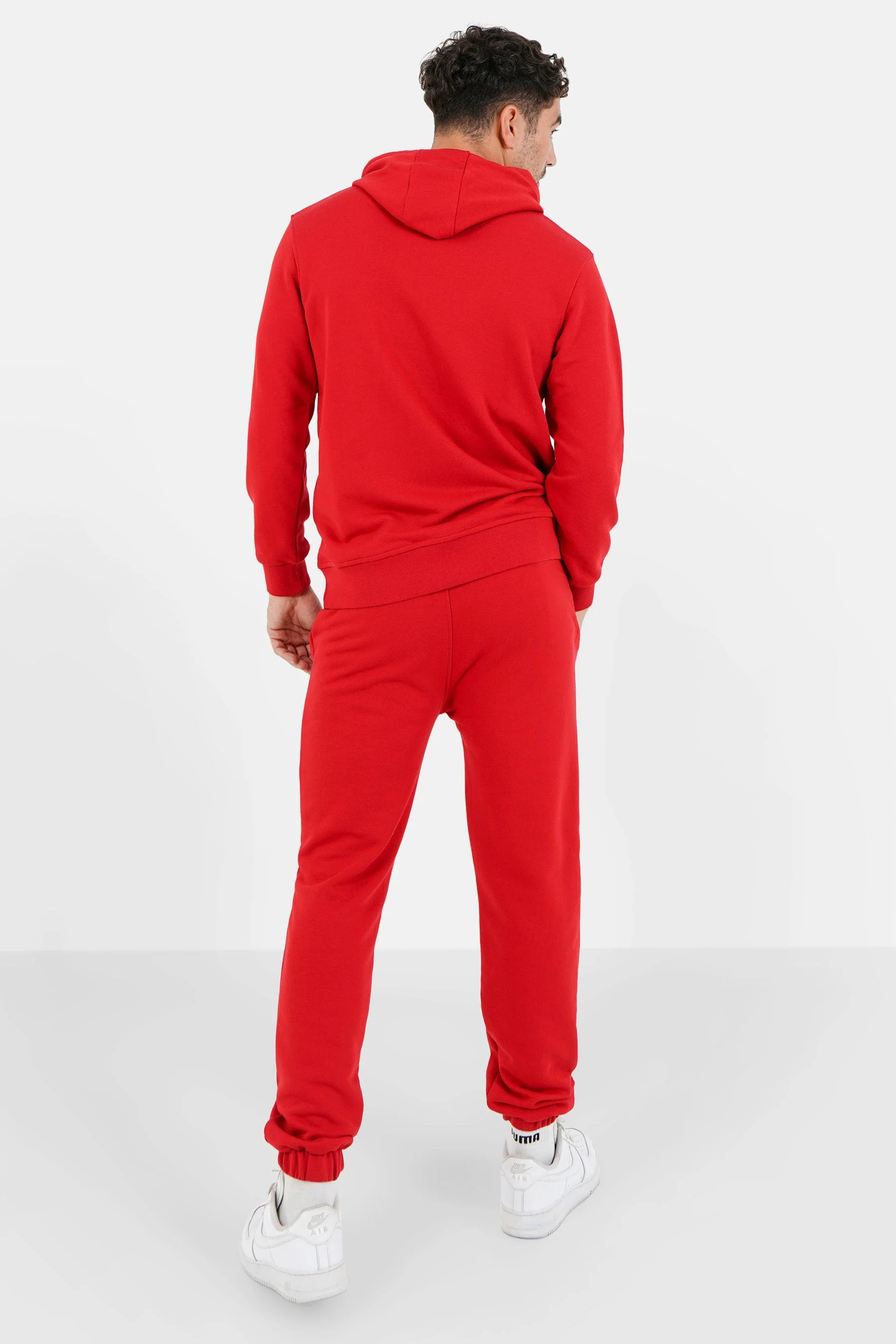 Jogging + sweat capuche logo gommé Rouge - Image 5