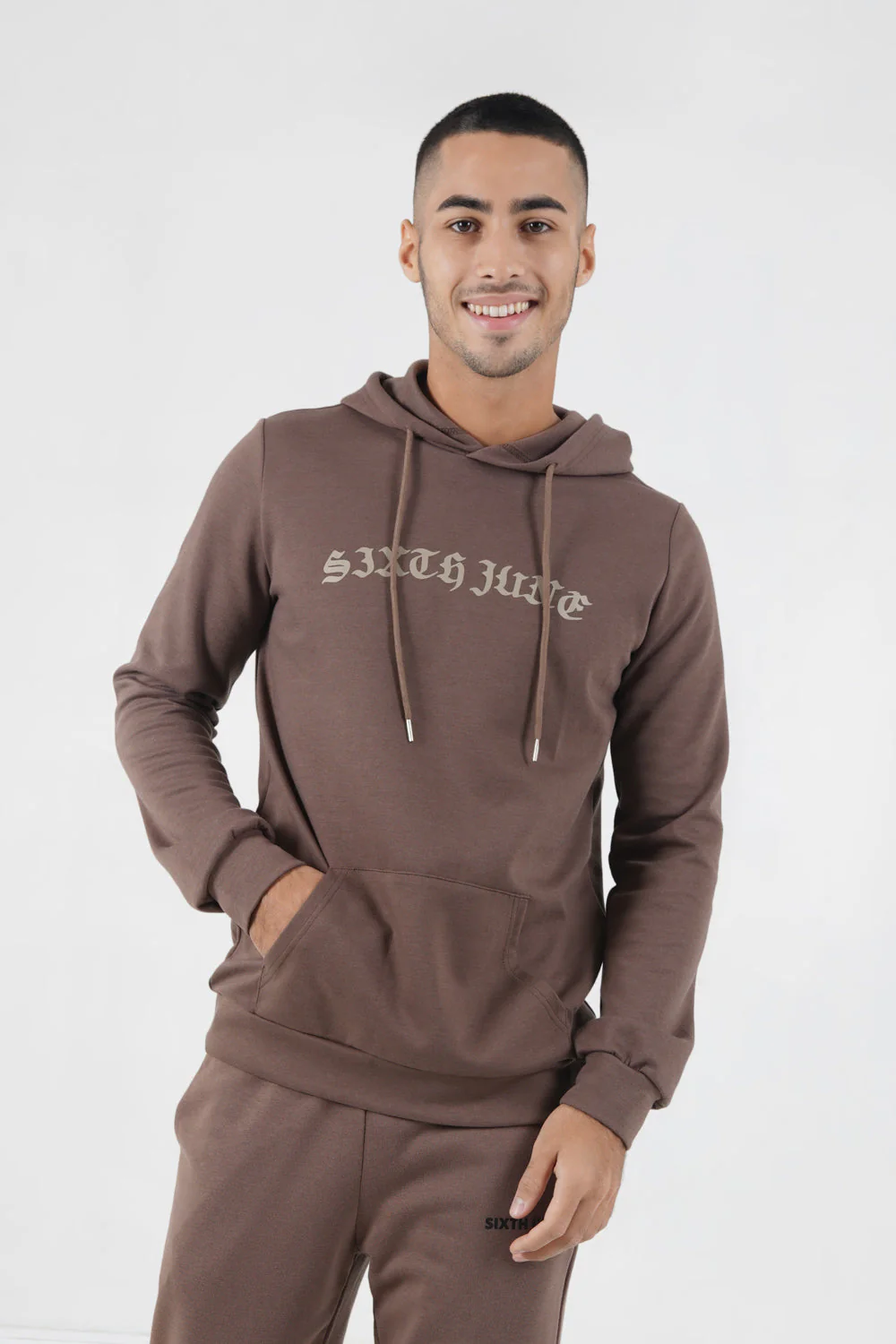 Sweat capuche résurrection Marron - Image 5