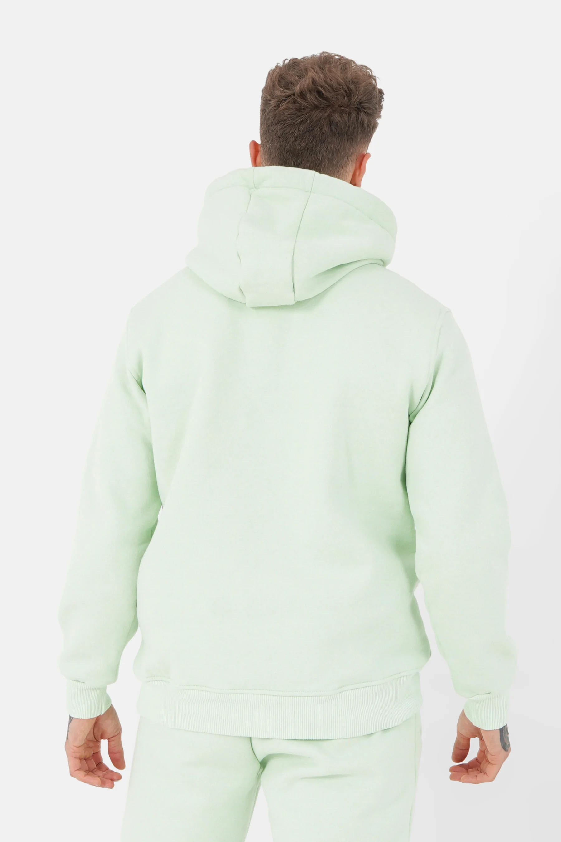 Sweatshirt capuche relief Vert clair - Image 2