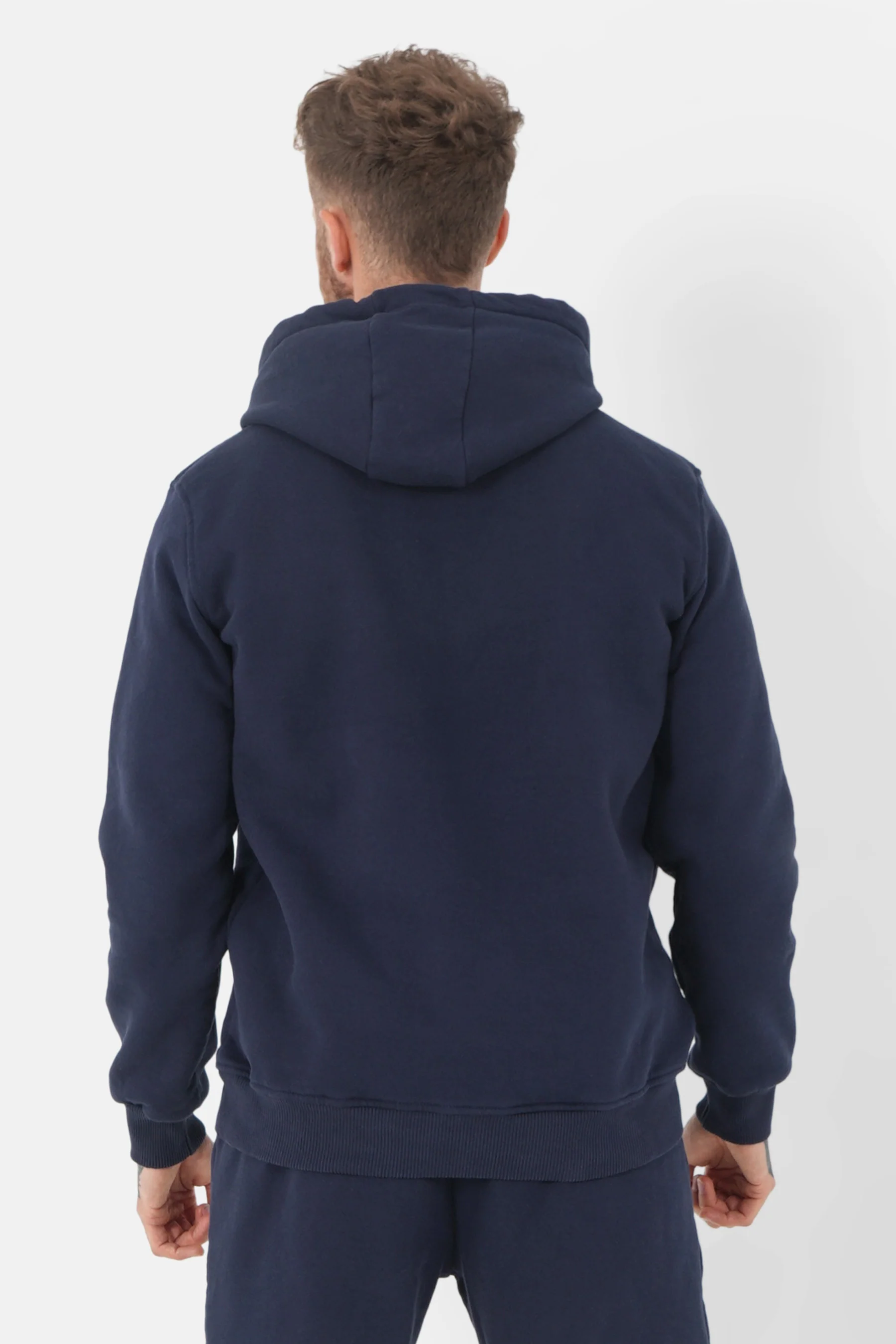Sweatshirt capuche relief Bleu foncé - Image 5