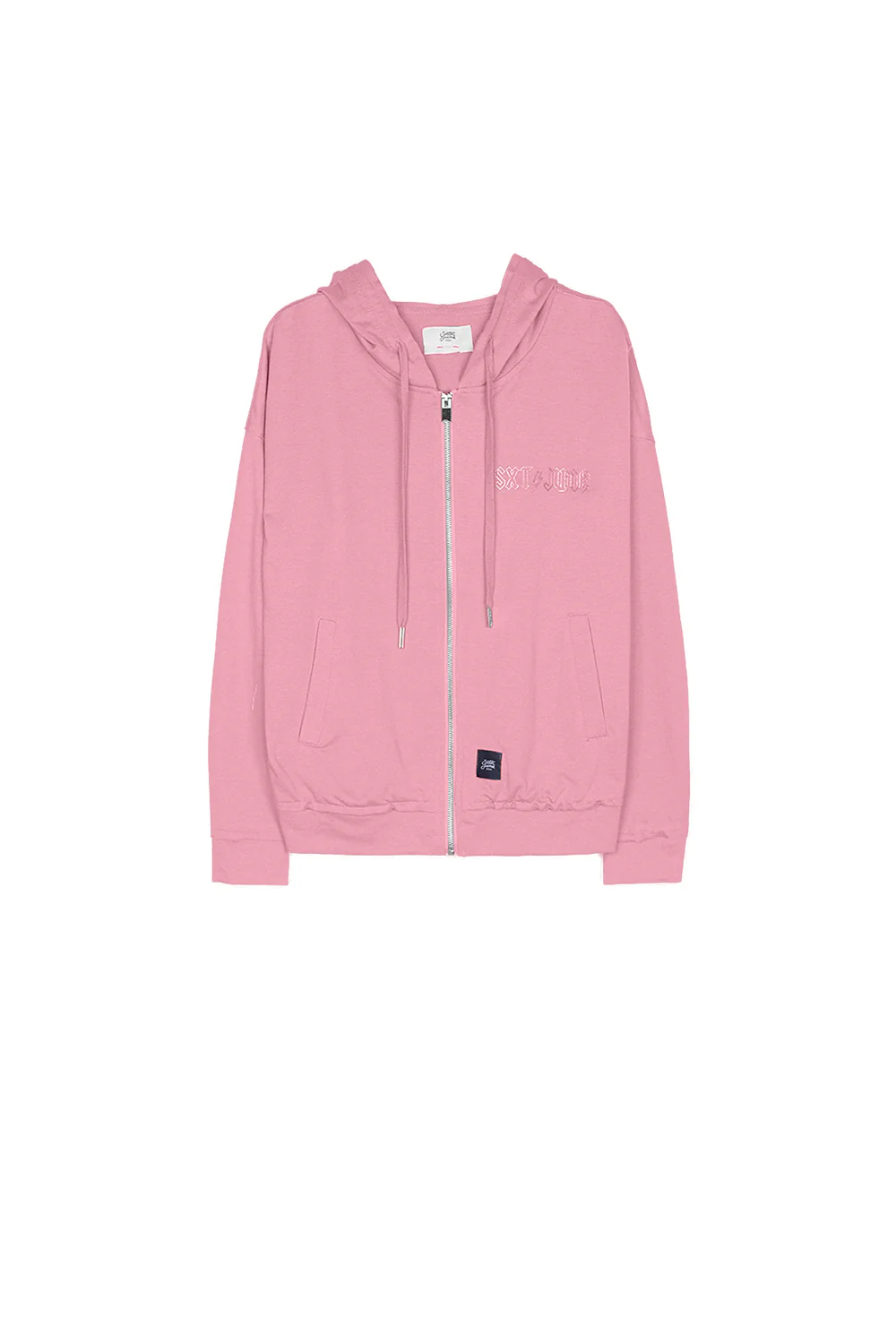 Hoodie zip-up regular Sixth June Women pink W2649CSW