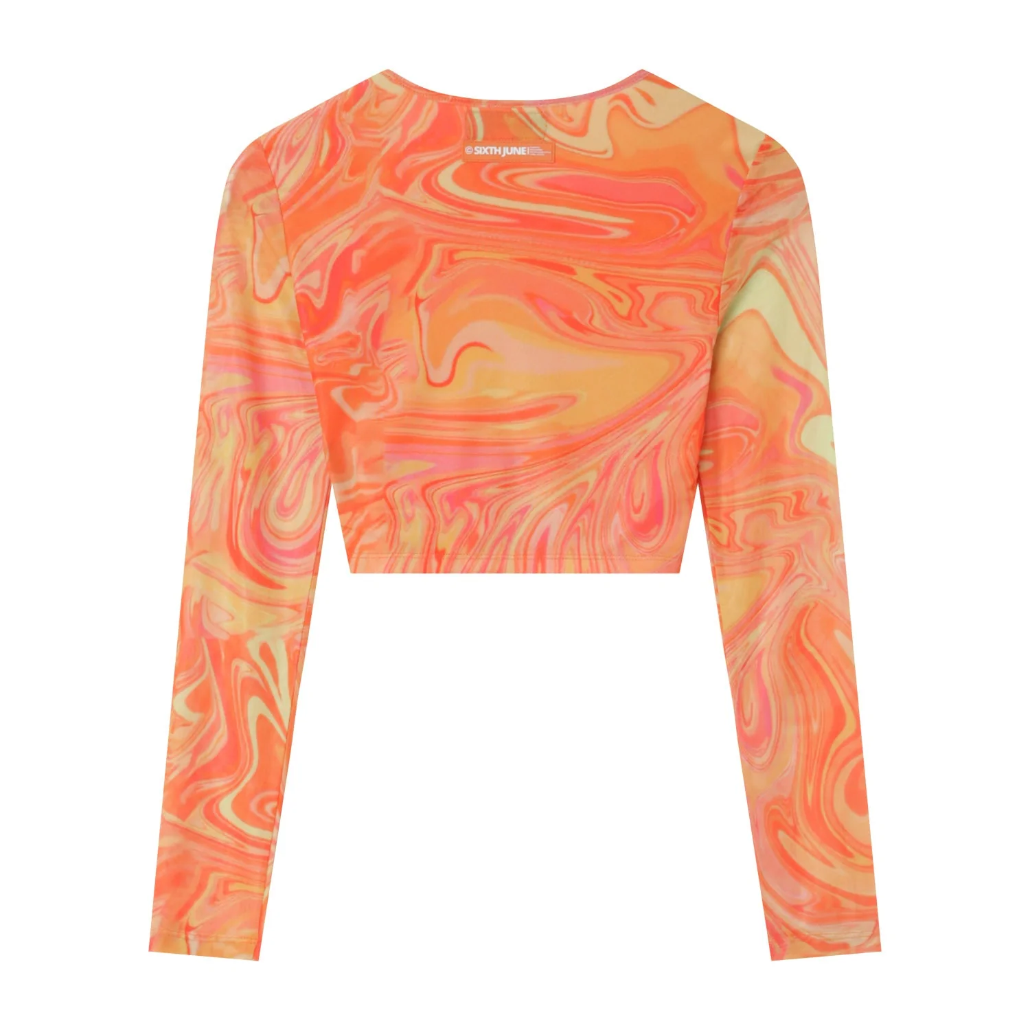 Top court mesh encre Orange - Image 8