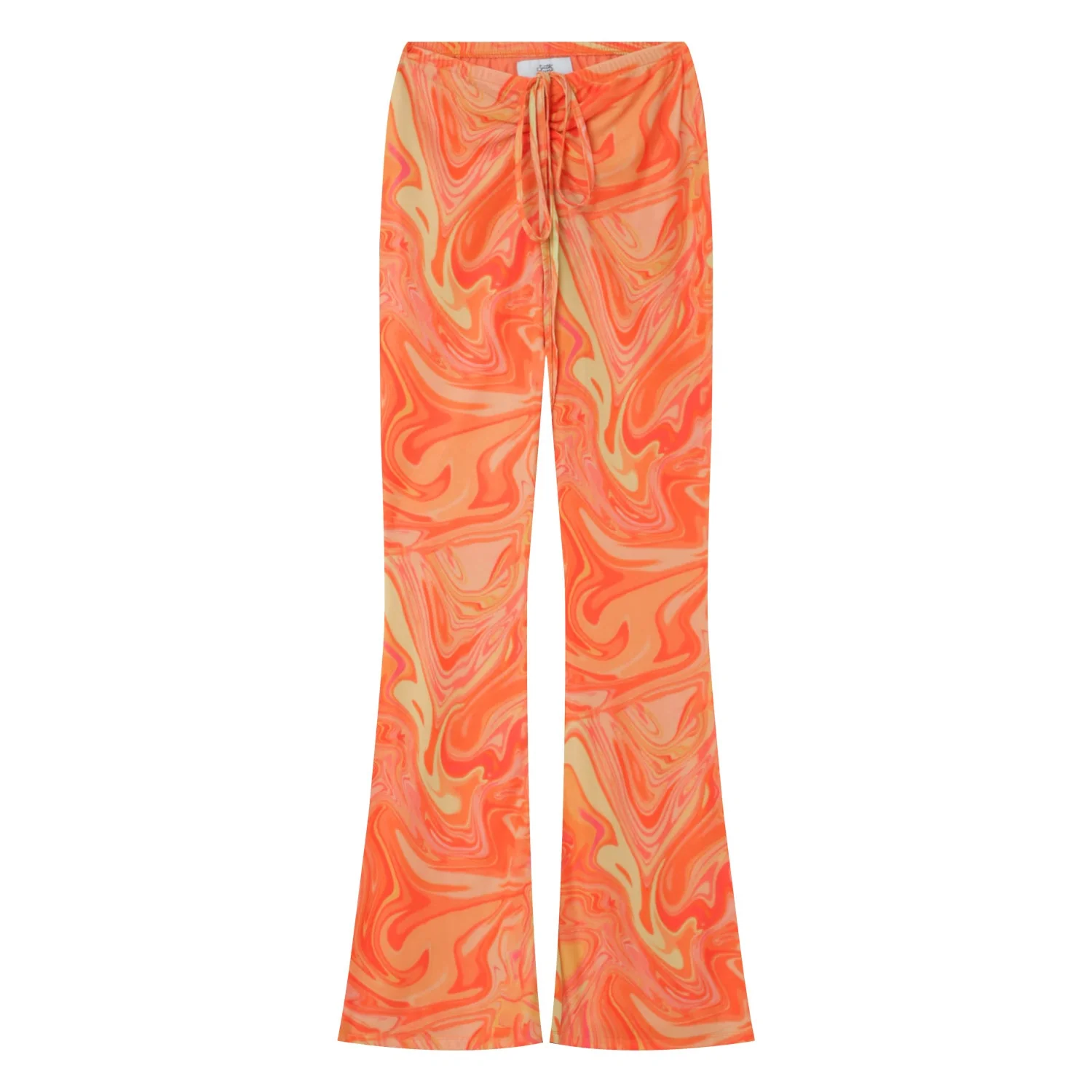 Pantalon mesh flare encre Orange - Image 7