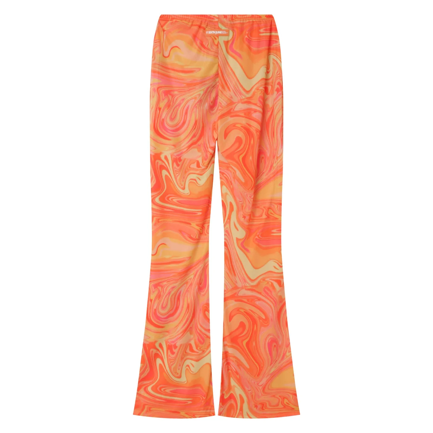 Pantalon mesh flare encre Orange - Image 8