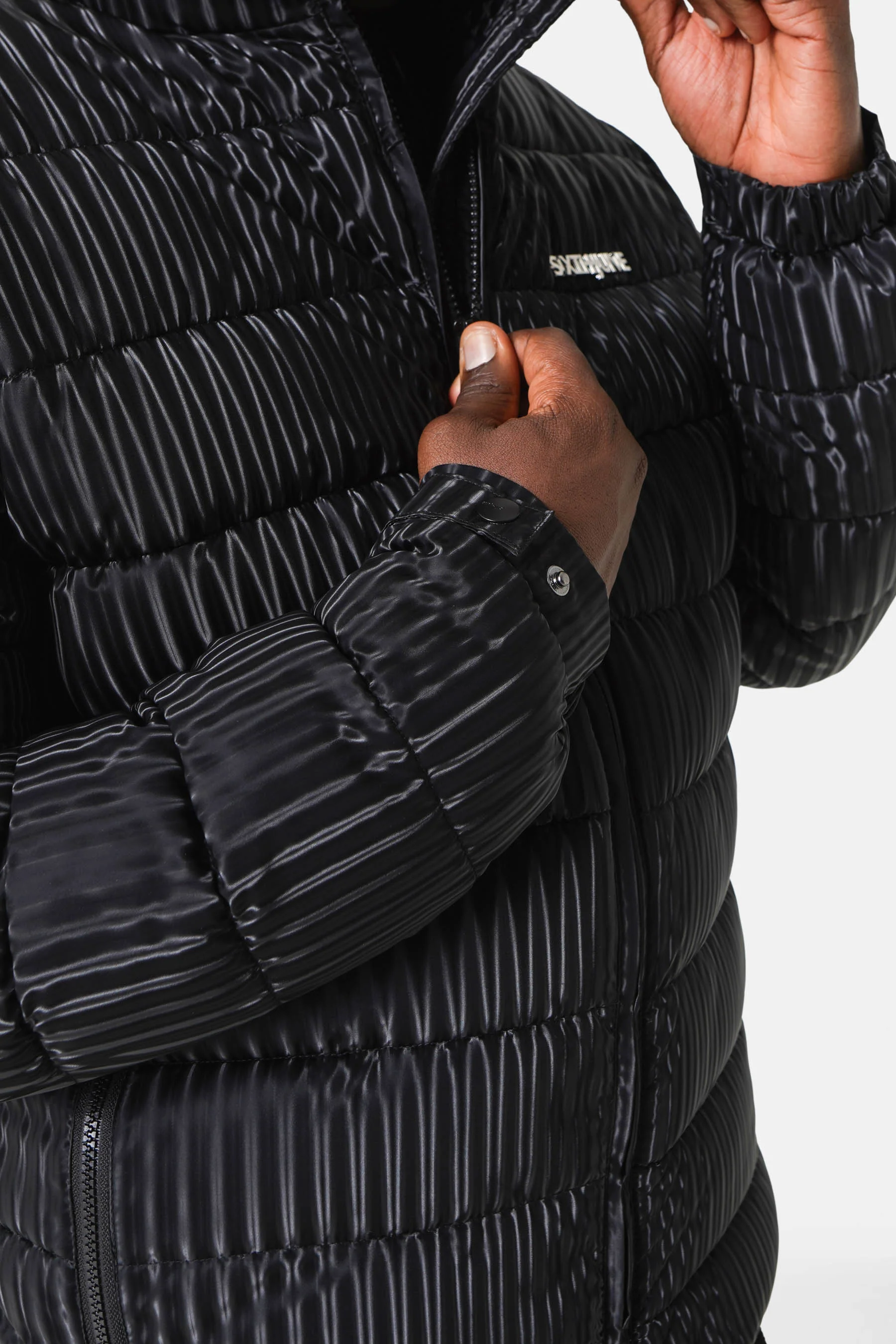 IRIDESCENT metallic puffer jacket - Image 3