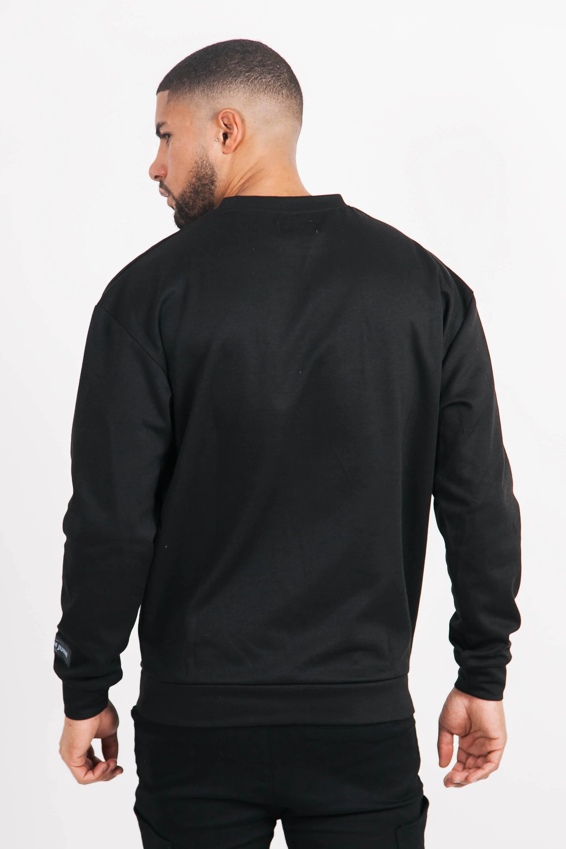 Sweatshirt iridescent basique noir - Image 4