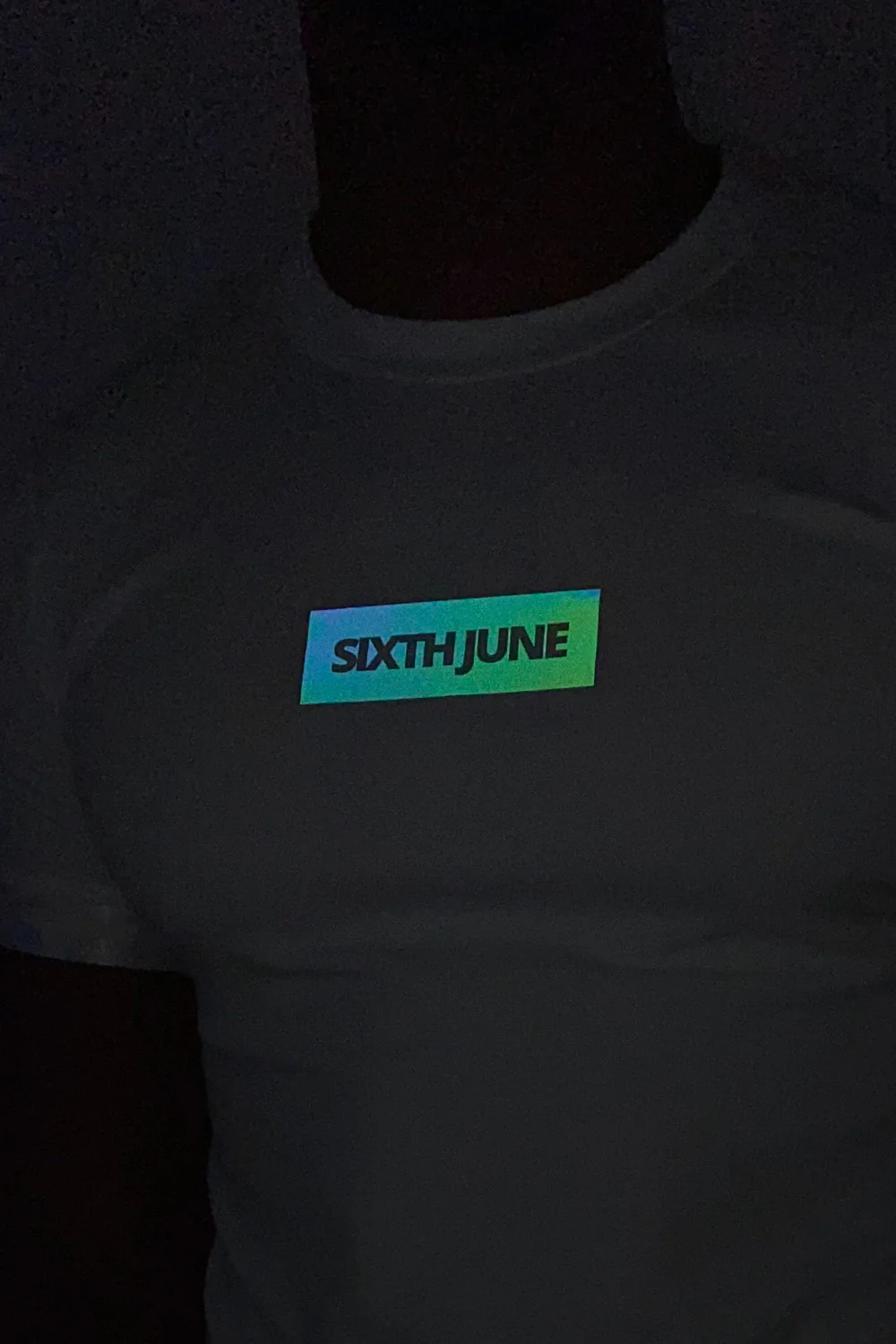 T-shirt iridescent logo manche blanc - Image 3