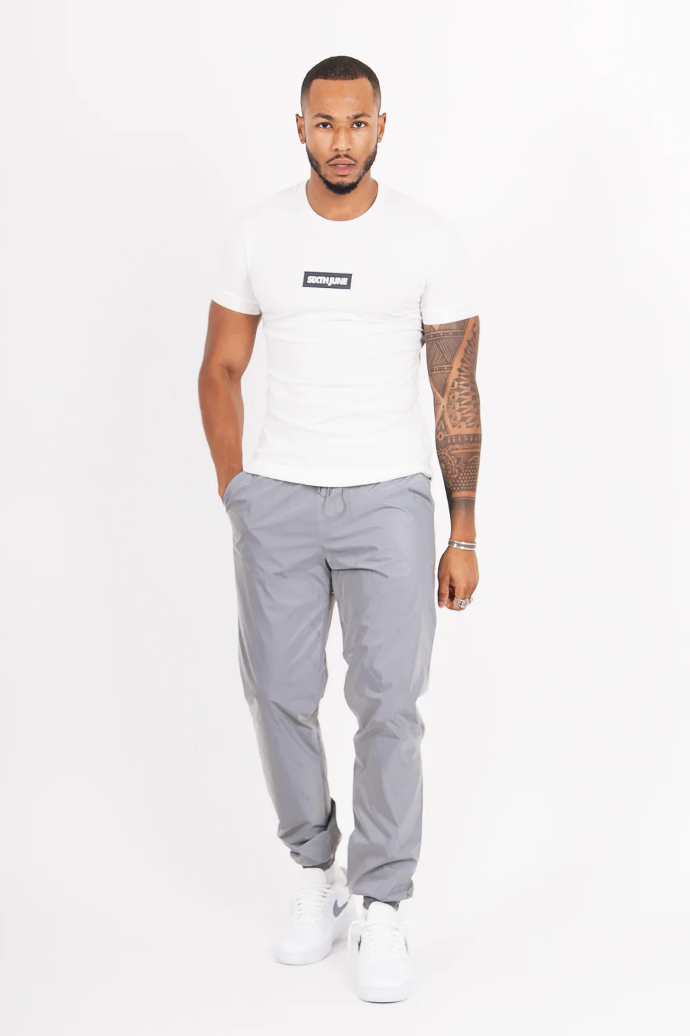 T-shirt iridescent logo manche blanc - Image 6