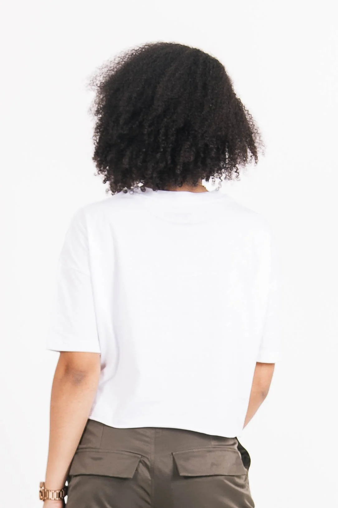 T-shirt court imprimé iridescent blanc - Image 4