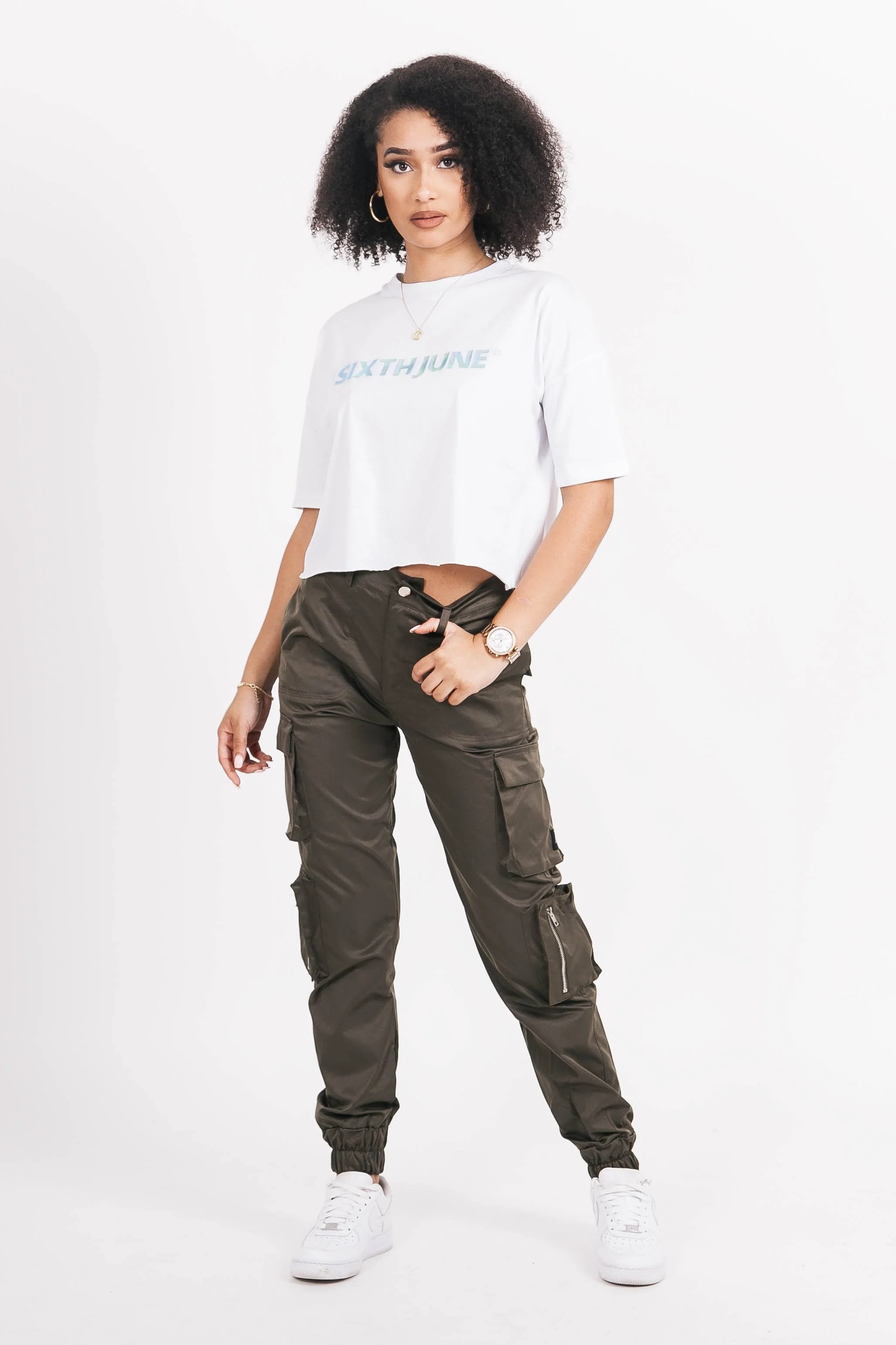 T-shirt court imprimé iridescent blanc - Image 5