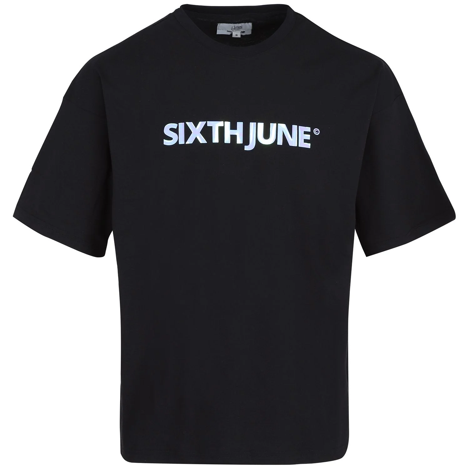 T-shirt imprimé iridescent large noir - Image 2